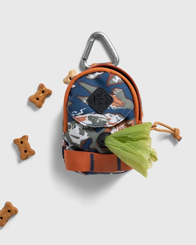 recycled polyester dog waste bag dispenser with carabiner eco friendly dog walking accessory