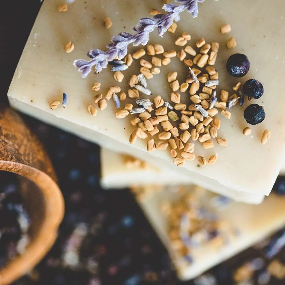 Eco-friendly Ayurvedic shampoo bar for dull or flat hair