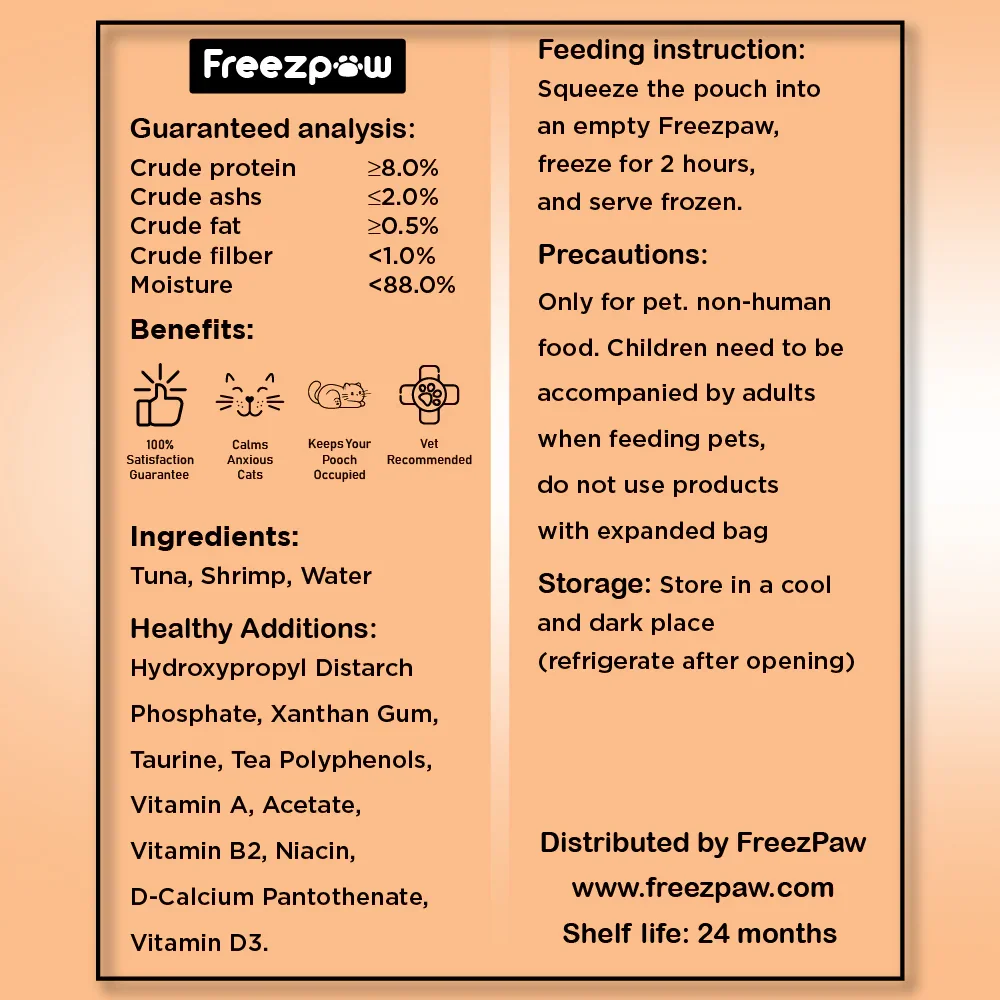 Sample FreezPaw Paste Ingredients