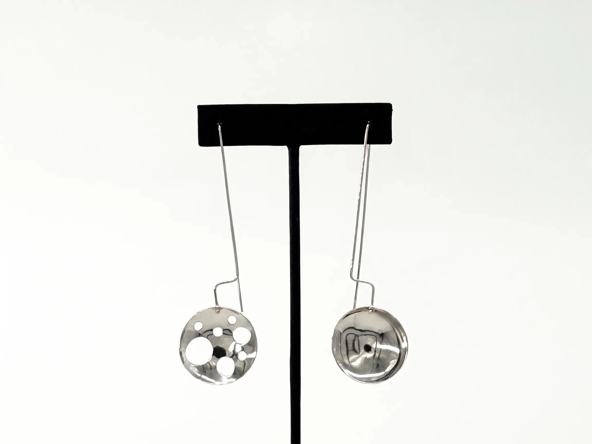 Mismatch bowls with circle cutouts, dangle