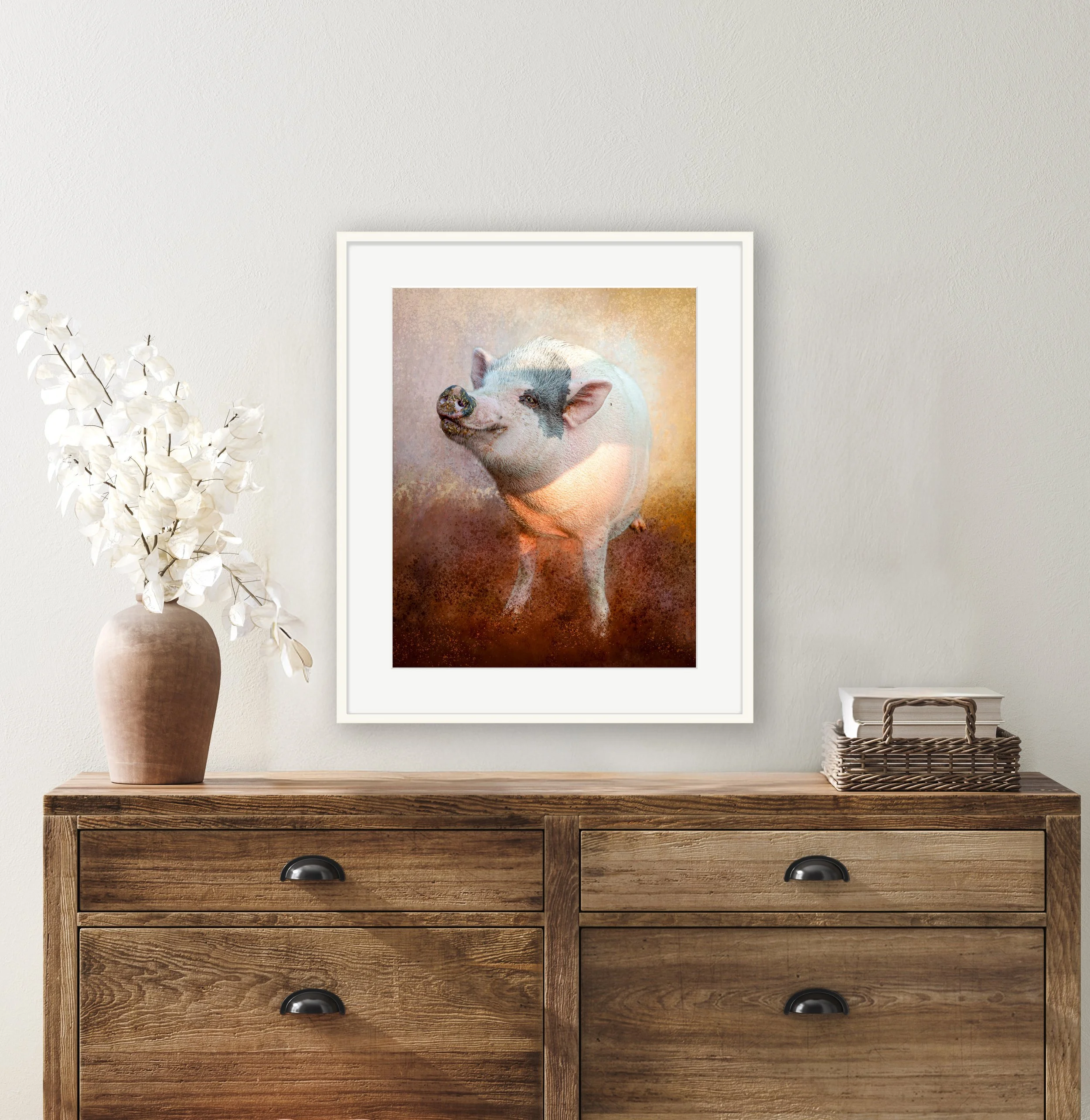 Because I'm Happy by Laura Berman — fine art print in room setting