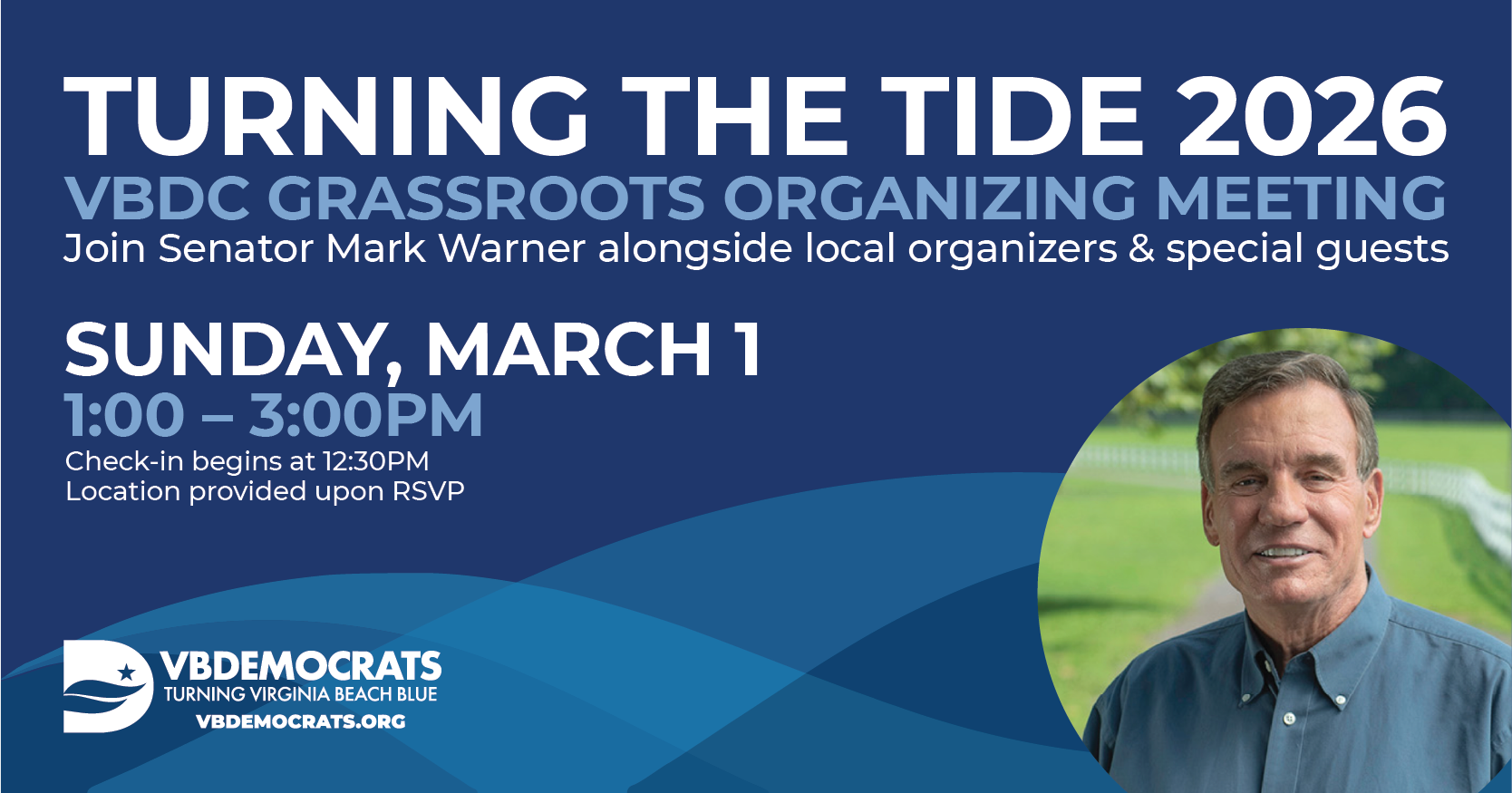 Turning the Tide 2026: Virginia Beach Democrats Grassroots Organizing Meeting