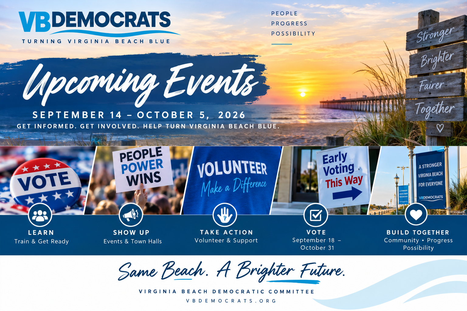 Put Your Values Into Action: Virginia Beach Democratic Events, Sep. 14–Oct. 5