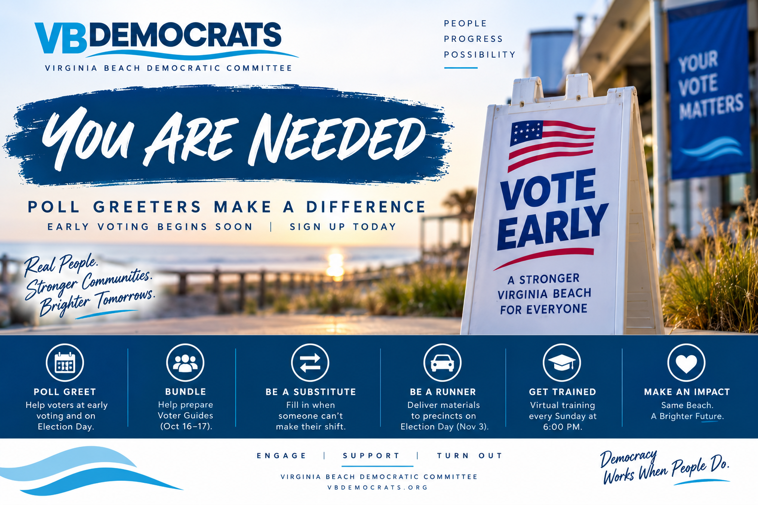 YOU ARE NEEDED: VBDC PRECINCTS SPECIAL