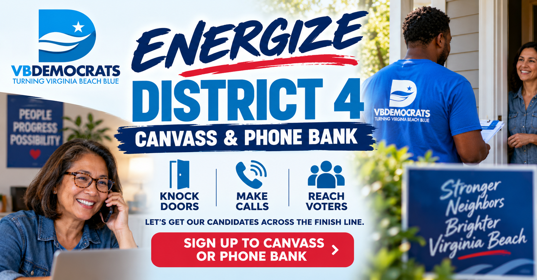Energize District 4: Canvass & Phone Bank