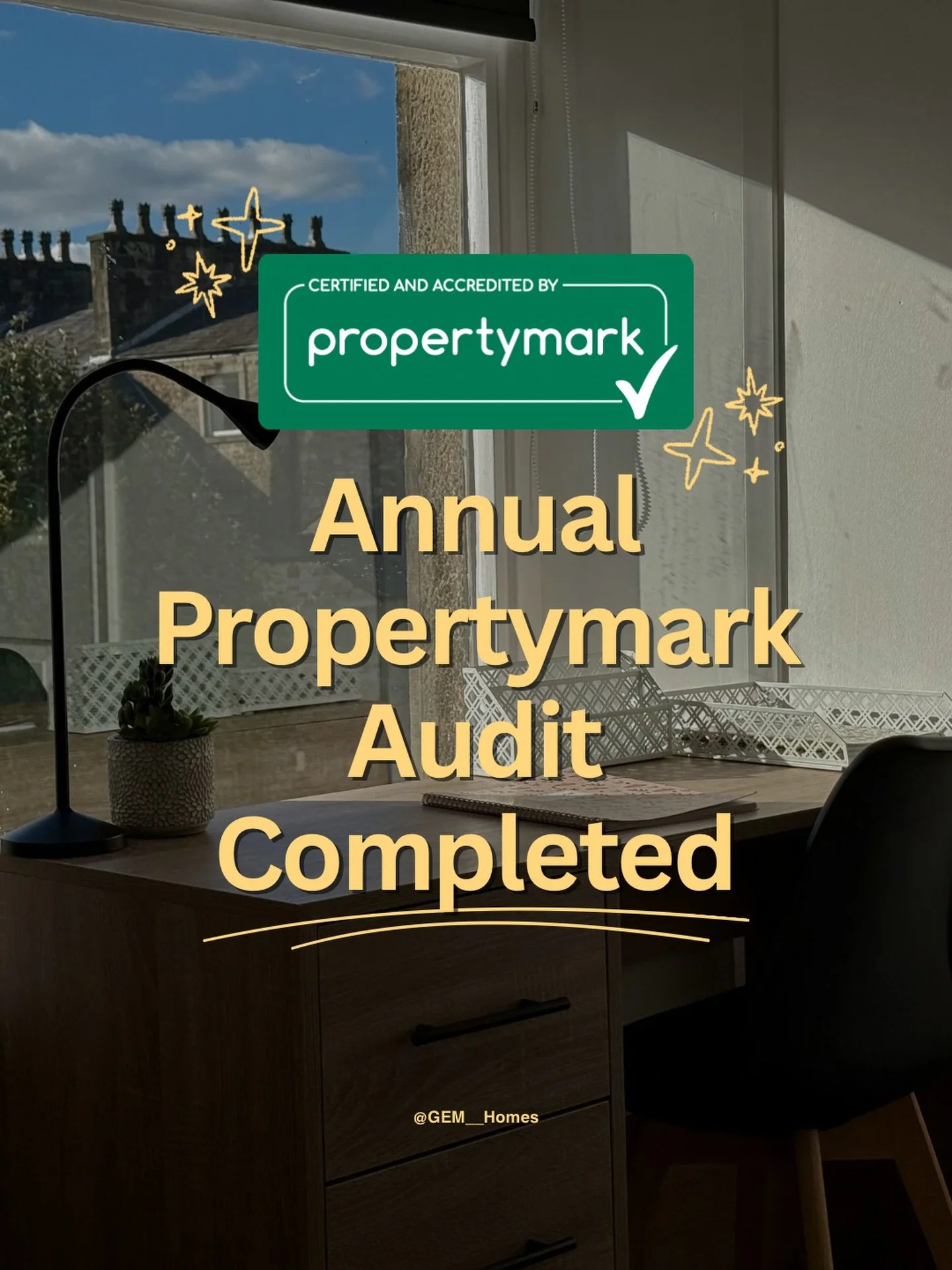 Not the most exciting post&hellip; but one we&rsquo;re proud of 👀

This week GEM Homes completed our annual Propertymark audit, reviewing our processes, compliance, and client money handling.

The private rented sector in the UK is heavily regulated