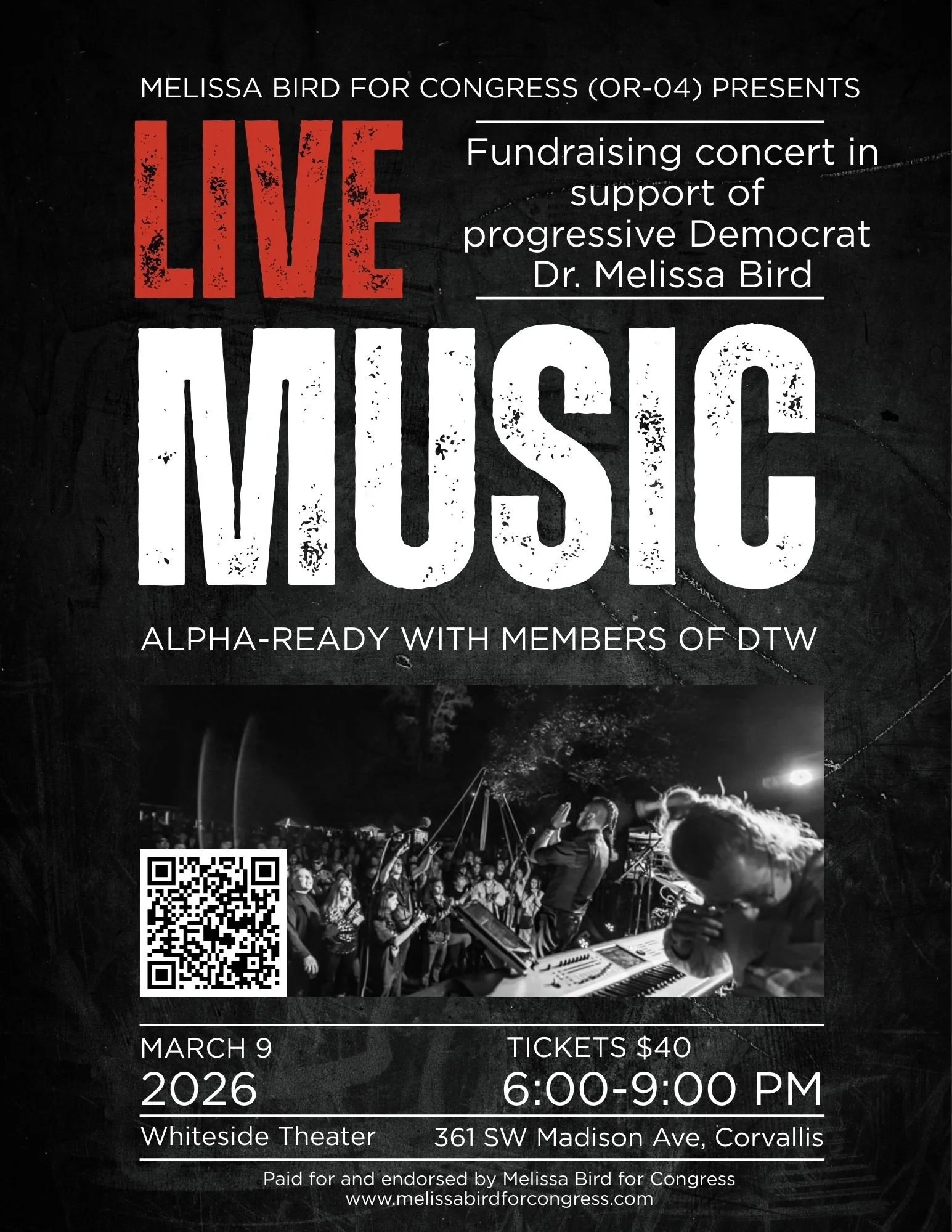 Concert for Melissa Bird for Congress  