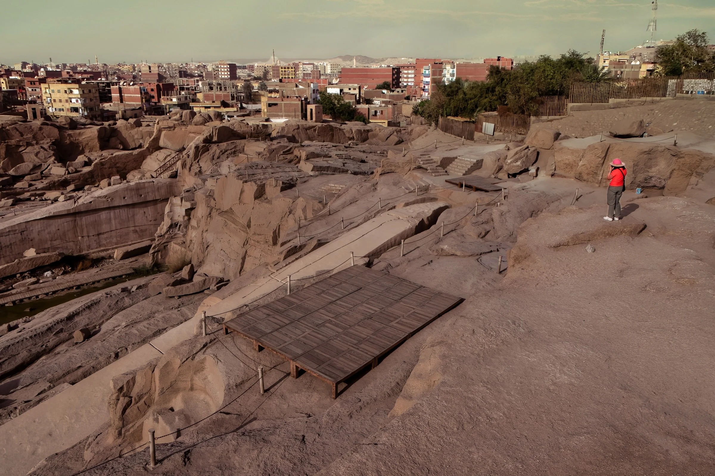 Massive, abandoned Obelisk in an Ancient Egyptian Granite Quarry