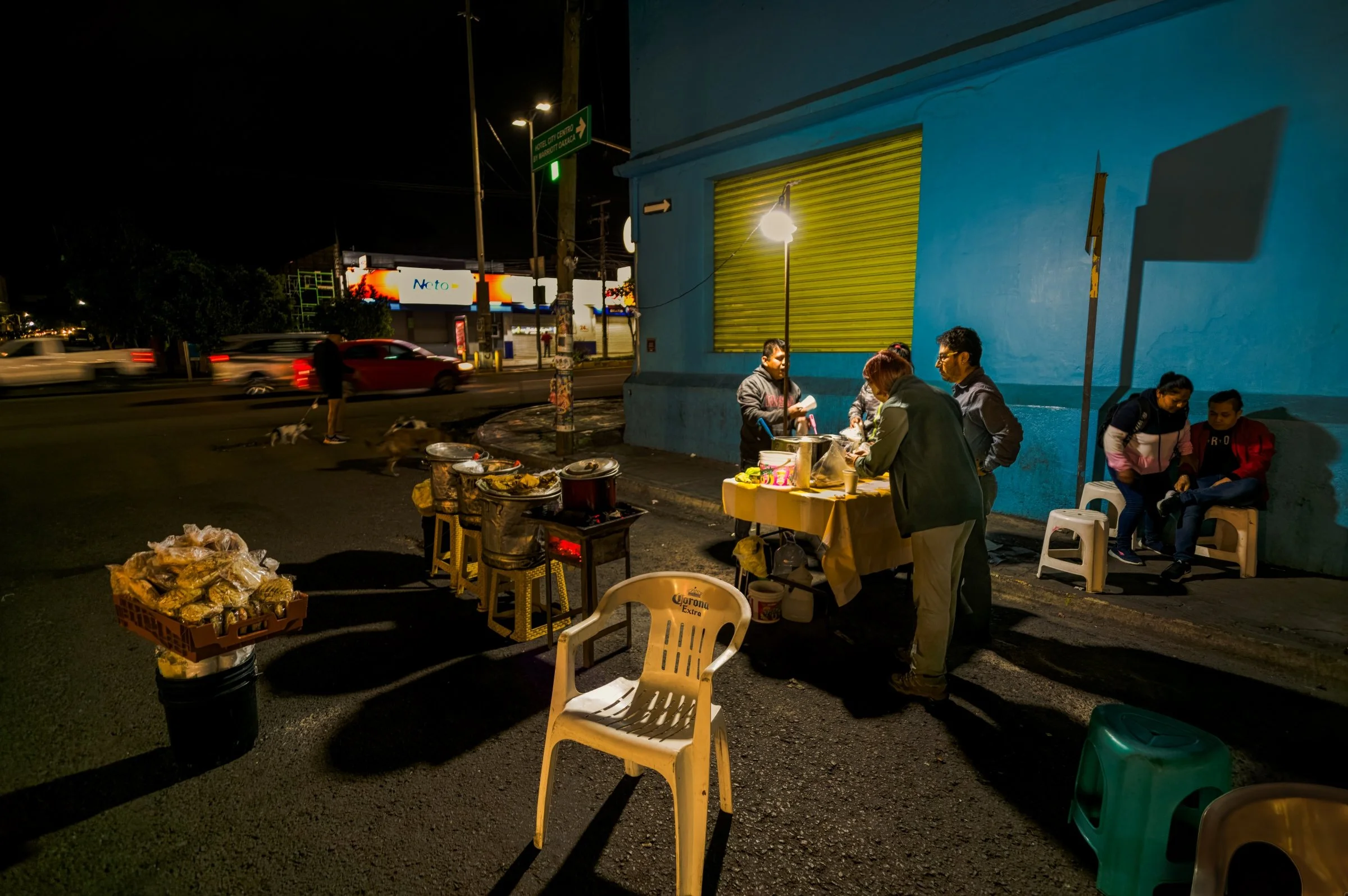 Early Morning Breakfast on-the-road