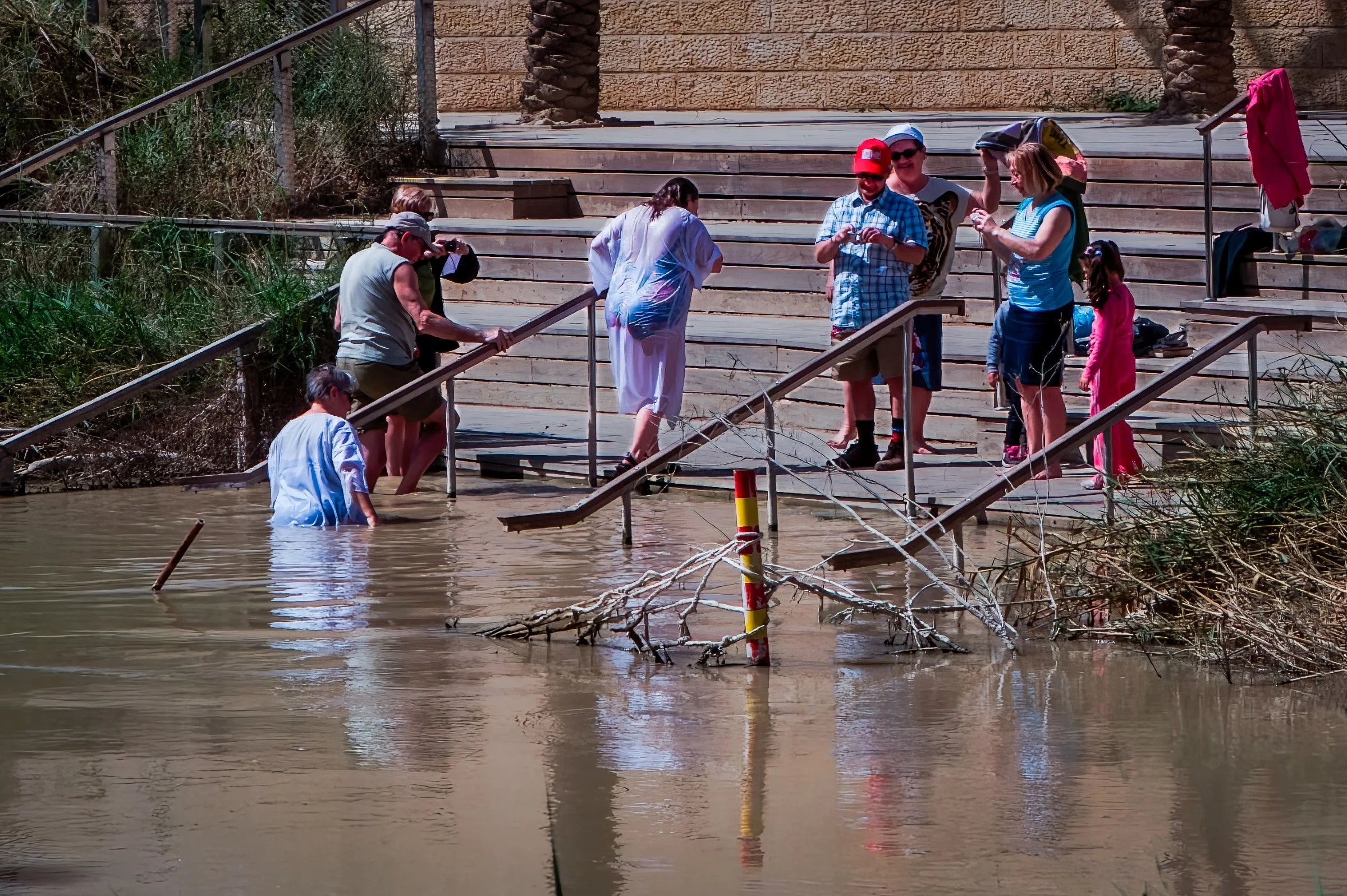 Baptismal site for Pilgrams on the Jordan River