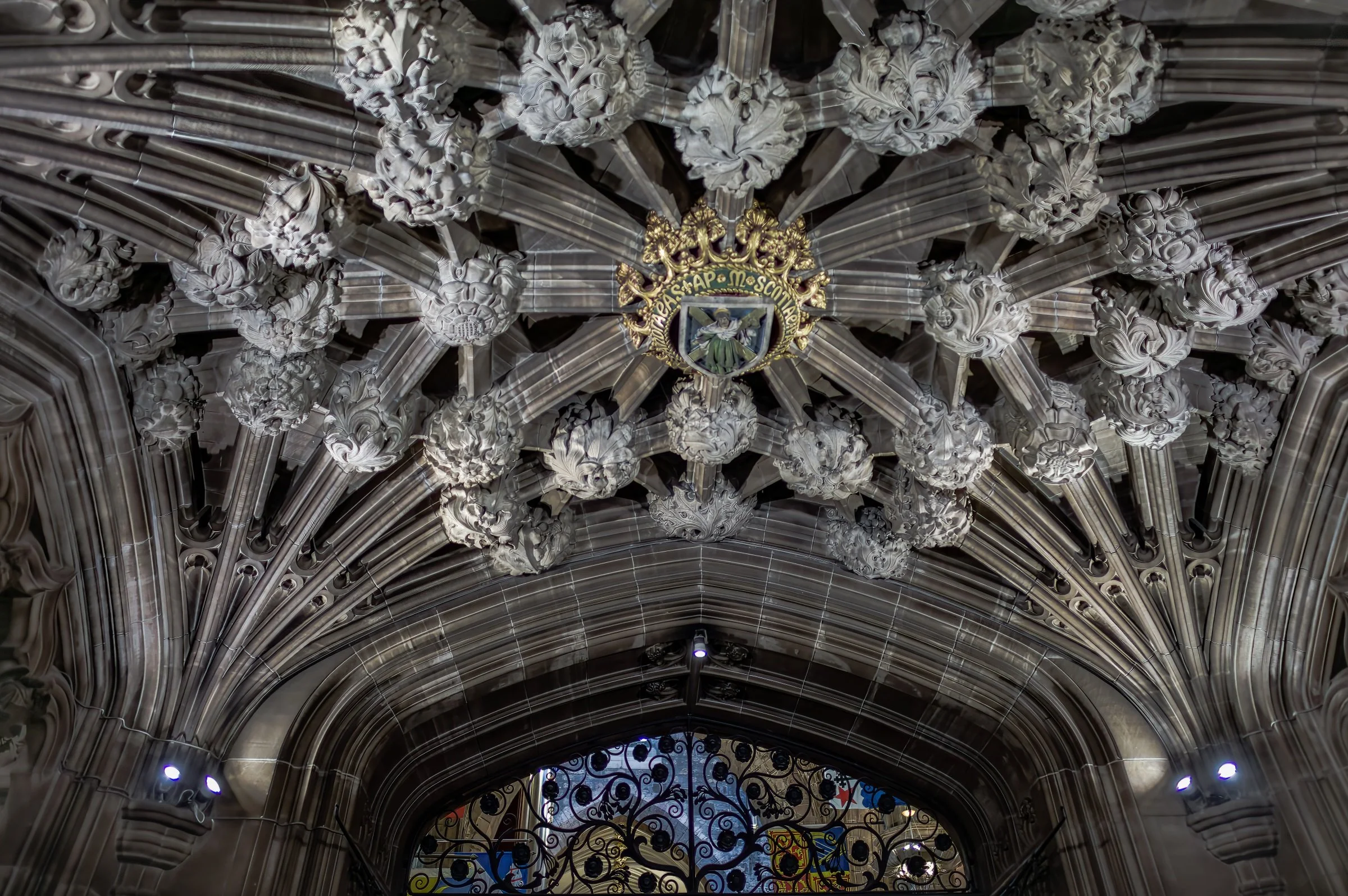 The Thistle Chapel inside St. Giles' Cathedral on the Royal Mile in Edinburgh