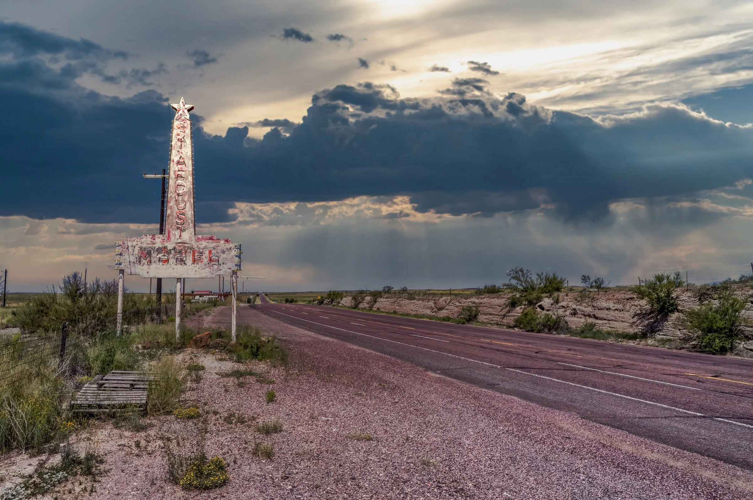 Stardust Motel Sign, Marfa Texas
