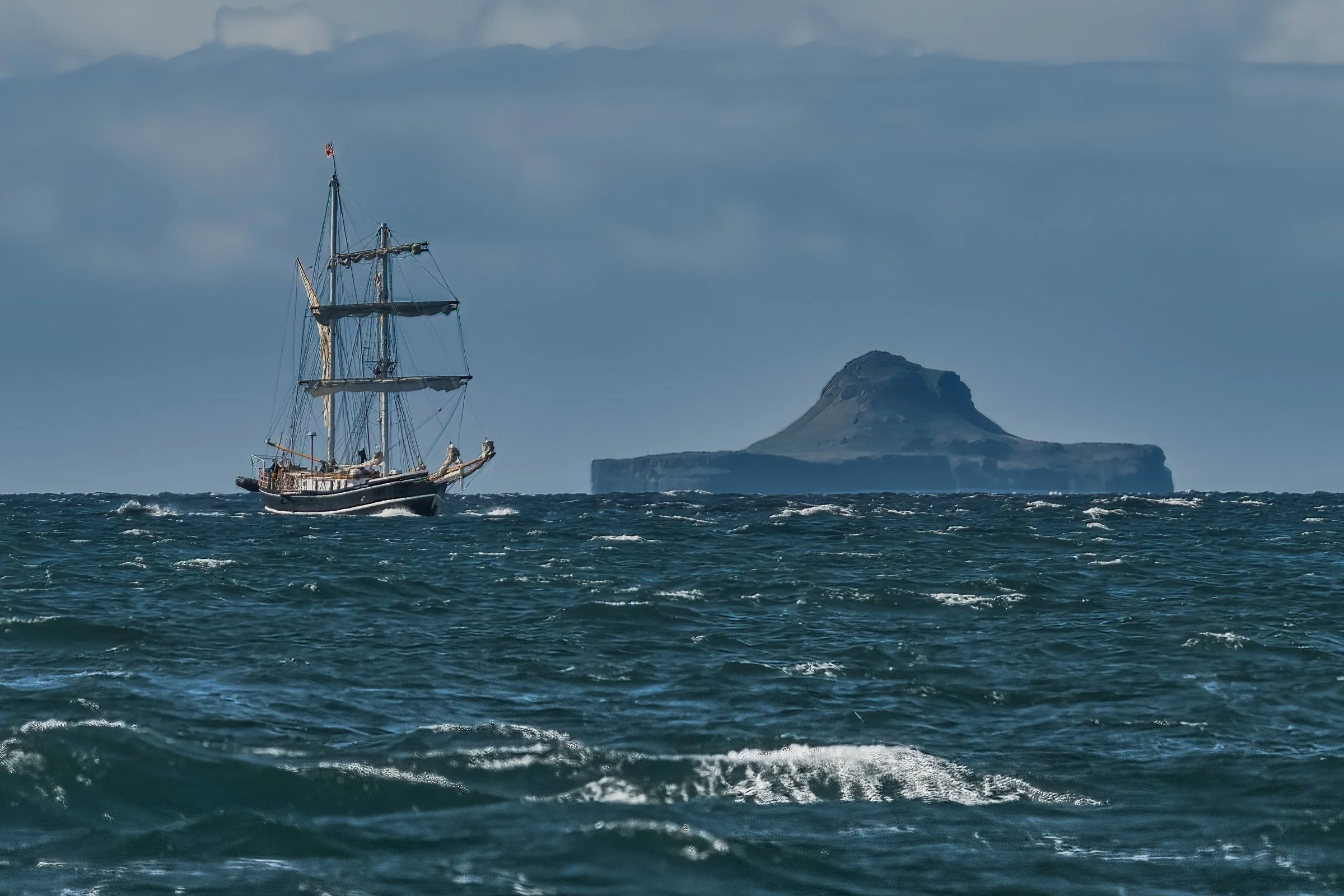 Bac Mor Island referred to as "The Dutchman's Cap" or by Kristi as "El Sombrero"