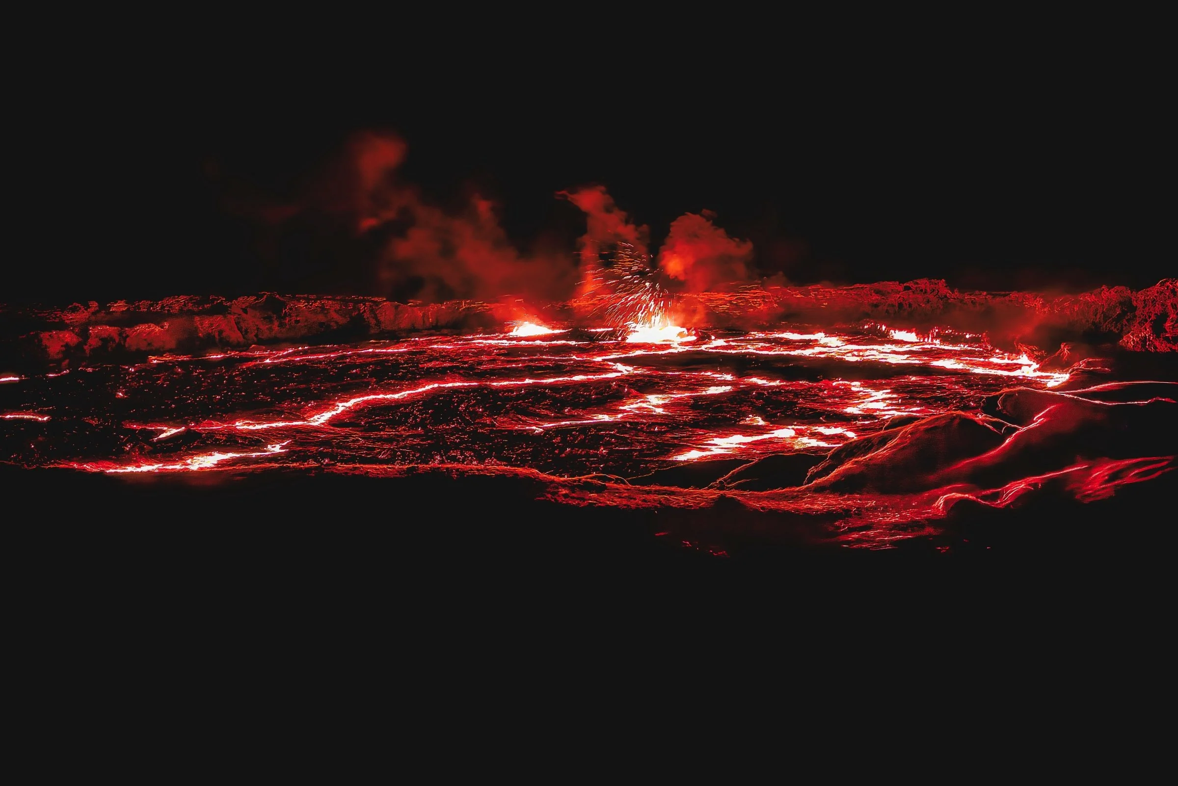 Erta Ale Lava Lake, a Basaltic Shield Volcano
