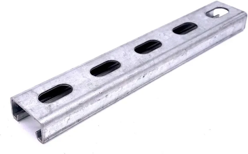 1 5/8" x 13/16" Half Slot 14ga Galvanized Unistrut/Strut Channel