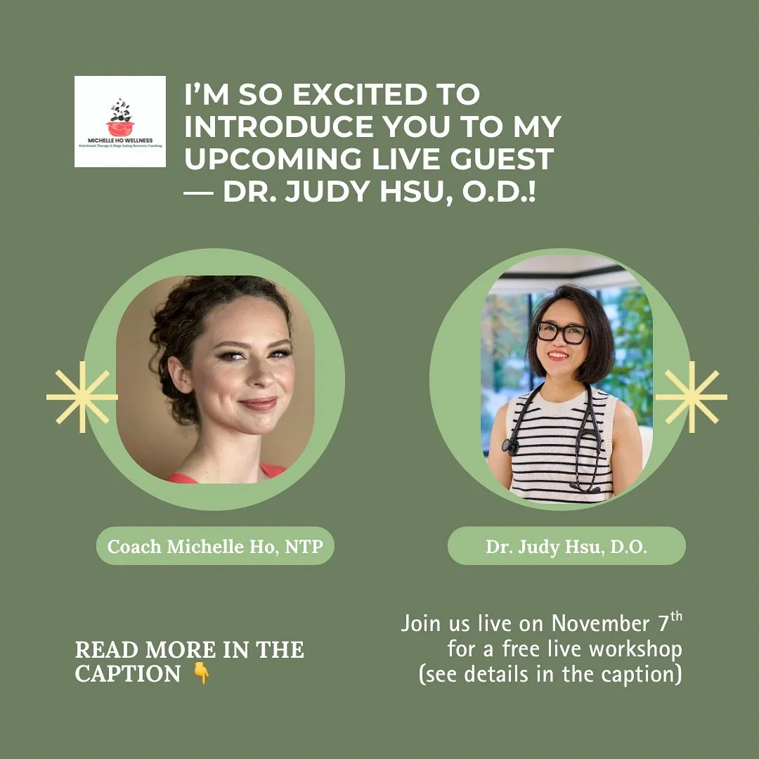 I&rsquo;m so excited to introduce you to my upcoming live guest &mdash; Dr. Judy Hsu, DO! 💃

If you&rsquo;ve ever felt frustrated by rushed 10-minute doctor visits or being told to &ldquo;just eat less and exercise more&rdquo;

(Which sadly is the c