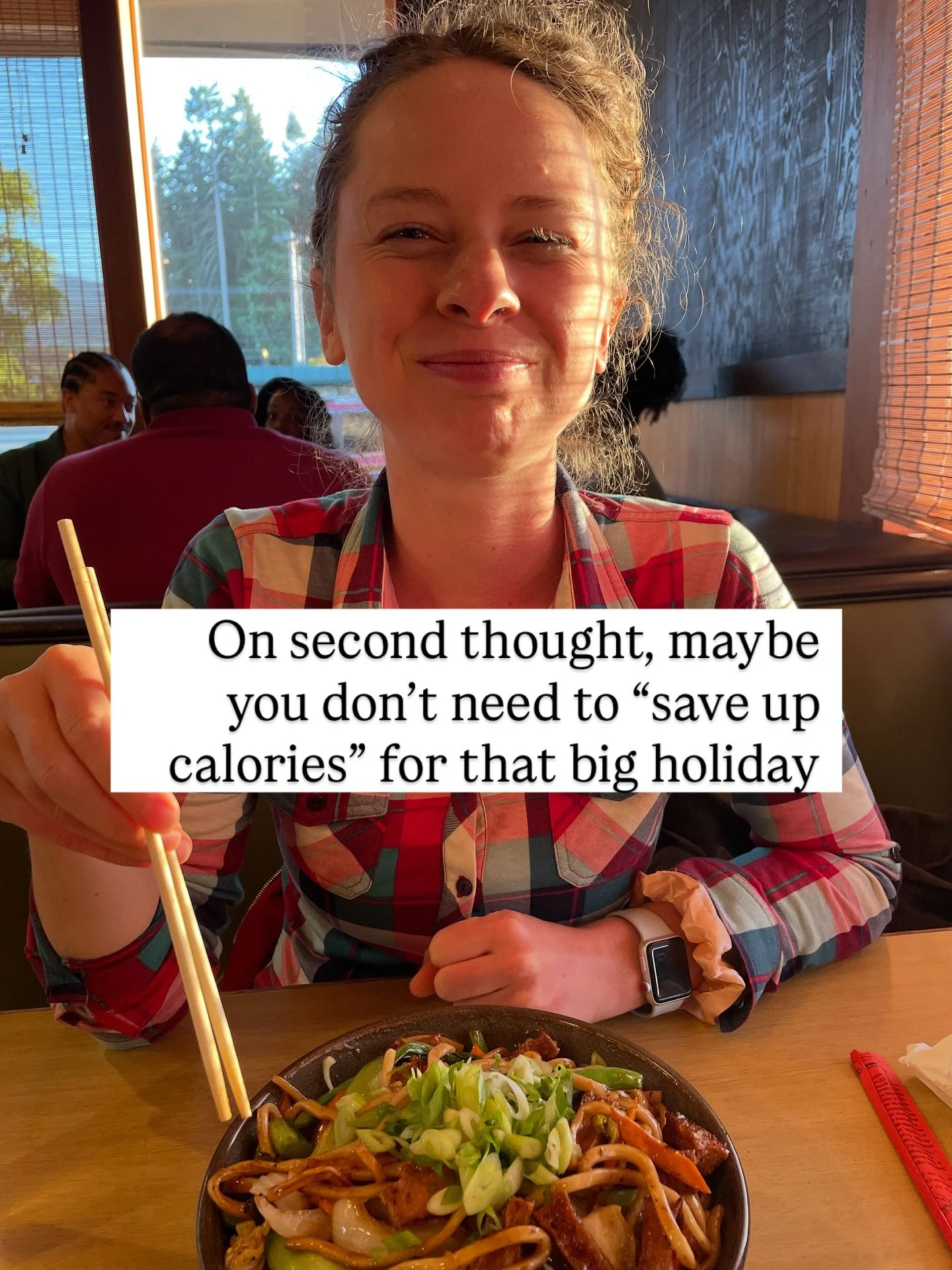 ^^ These were all reminders I needed back when I was on the *diet train* and struggling with binge eating.

I was the one saving up calories all day for holiday dinners&hellip; only to then eat so much at the dinner that I felt guilty and sick.

I wa