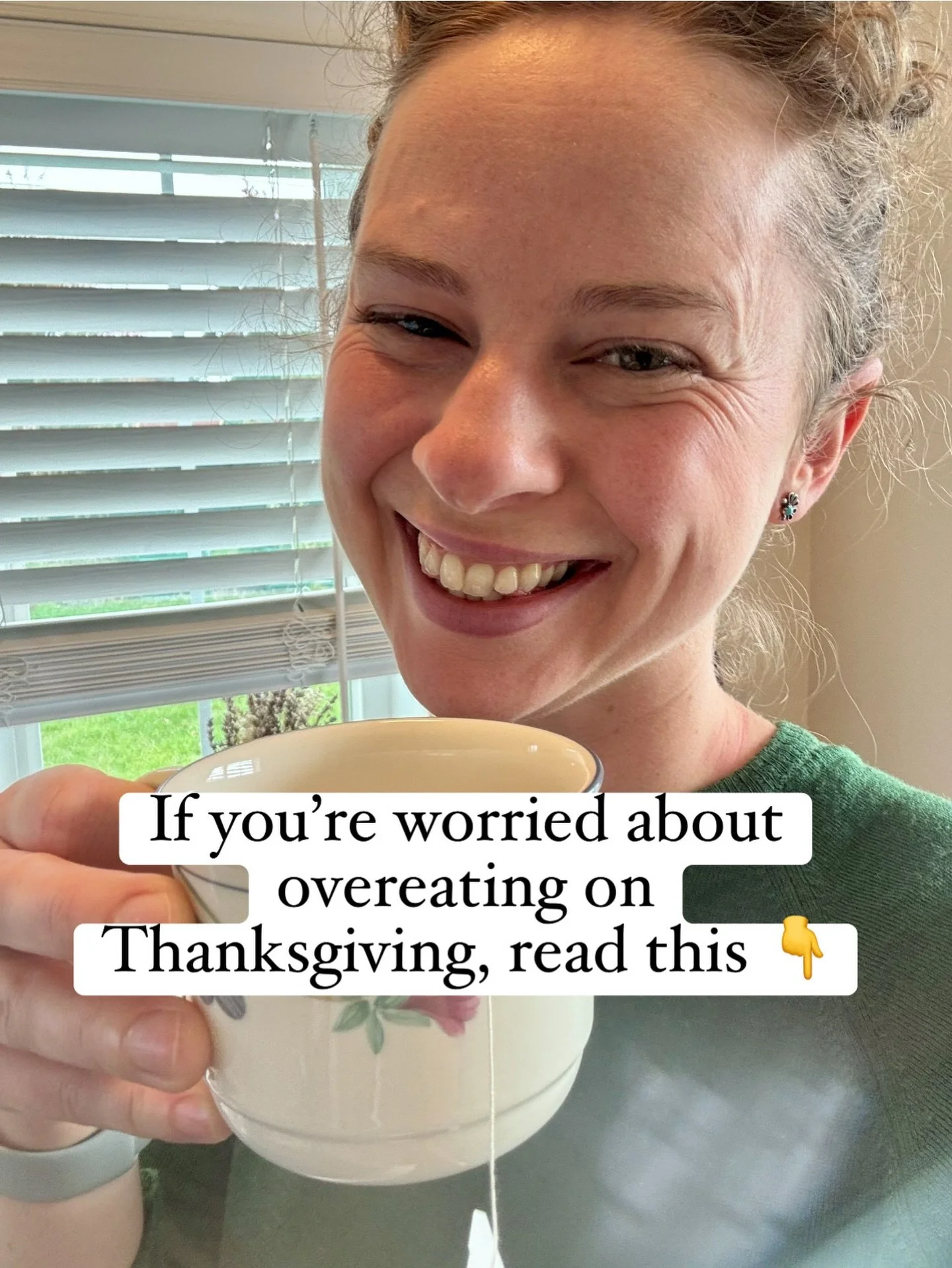 If Thanksgiving usually leaves you feeling &ldquo;ugh, why did I do that?&rdquo;&hellip; this is for you. 💜

Most people assume the food itself causes the spiral &mdash; the mashed potatoes, stuffing, pie, dairy, carbs, &ldquo;bad foods,&rdquo; etc.