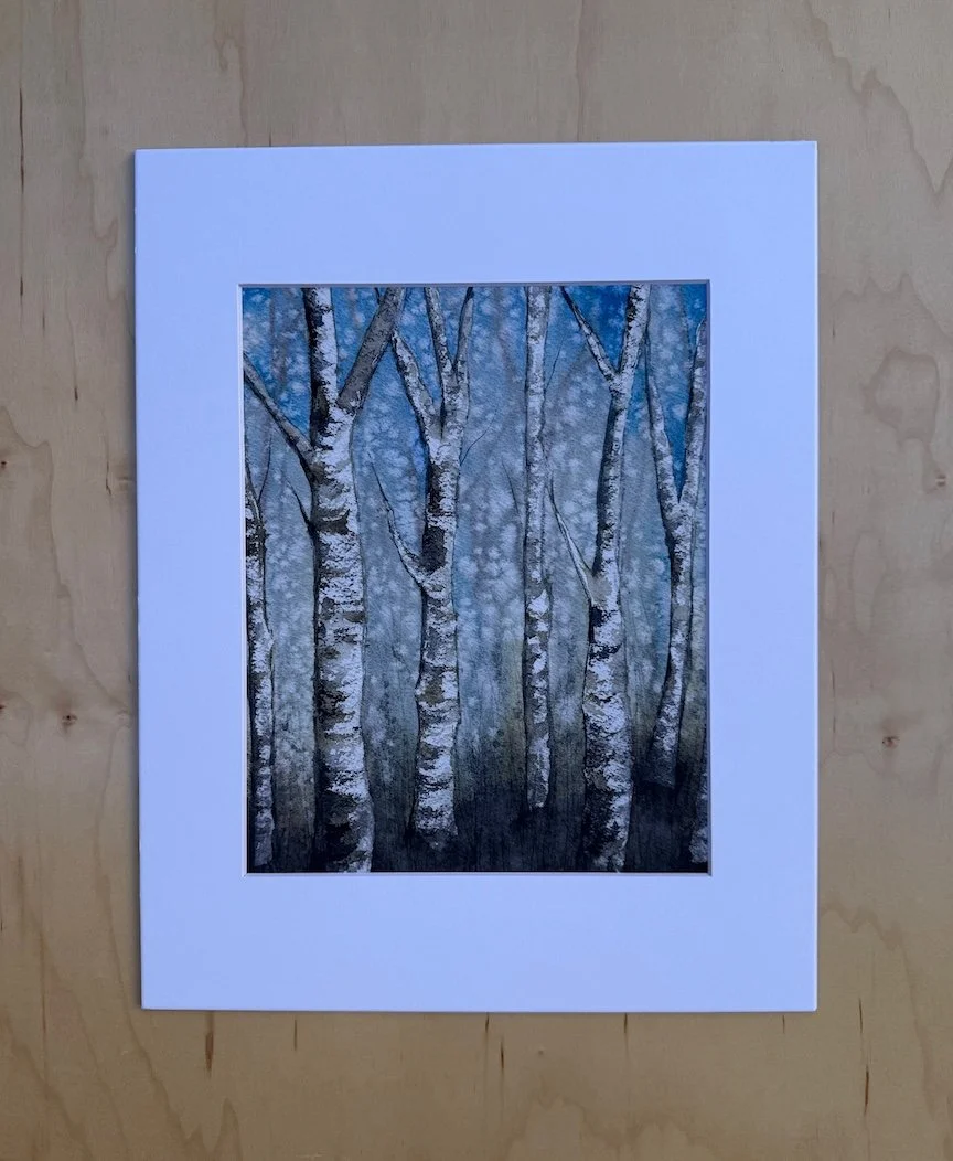 Textured-Birch-Trees-Matted-Print-of-Watercolor-Painting-Monica-Adams-Art.jpeg
