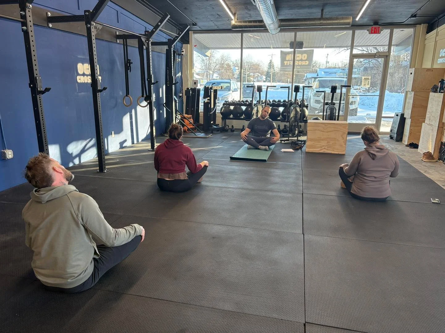 Ever feel like you&rsquo;re moving too fast? Sometimes we need to simply be intentional and slow down. And that means slow down with our bodies too. 
Coach Andy gave athletes a chance to slow down with yoga and stretching. 
Join us to (occasionally) 