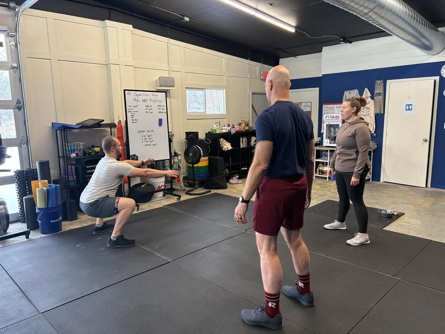 Squat Clinic 2026: Pull Into Flexion 
Thank you to Coach Andy for teaching us about squat mechanics, helping us with ankle &amp; hip mobility, and cheering us on as we improved. Can&rsquo;t wait for Squat Clinic 2027! 

#functionalmovement #lakecount
