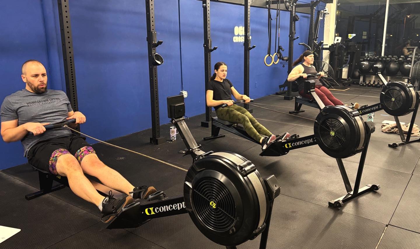 Rowing - some people love it; some people love to hate it 🚣 
Either way, rowing is a staple of the CrossFit methodology. Rowing builds an athlete&rsquo;s cardiovascular capacity, along with muscles in the legs and back. 
At OCF, we row often, buildi