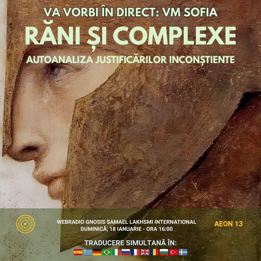 Prelegere VM Sofia -- Răni și complexe (Autoanaliza justificărilor inconștiente)