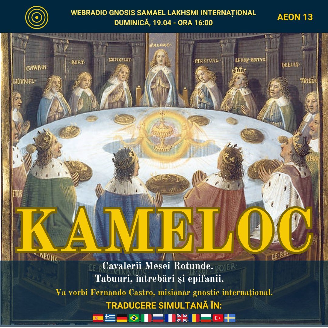 Prelegere online WEBRADIO intitulată Kameloc - cavalerii mesei rotunde