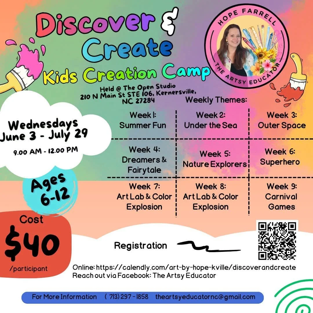 Discover &amp; Create Kids creation camp