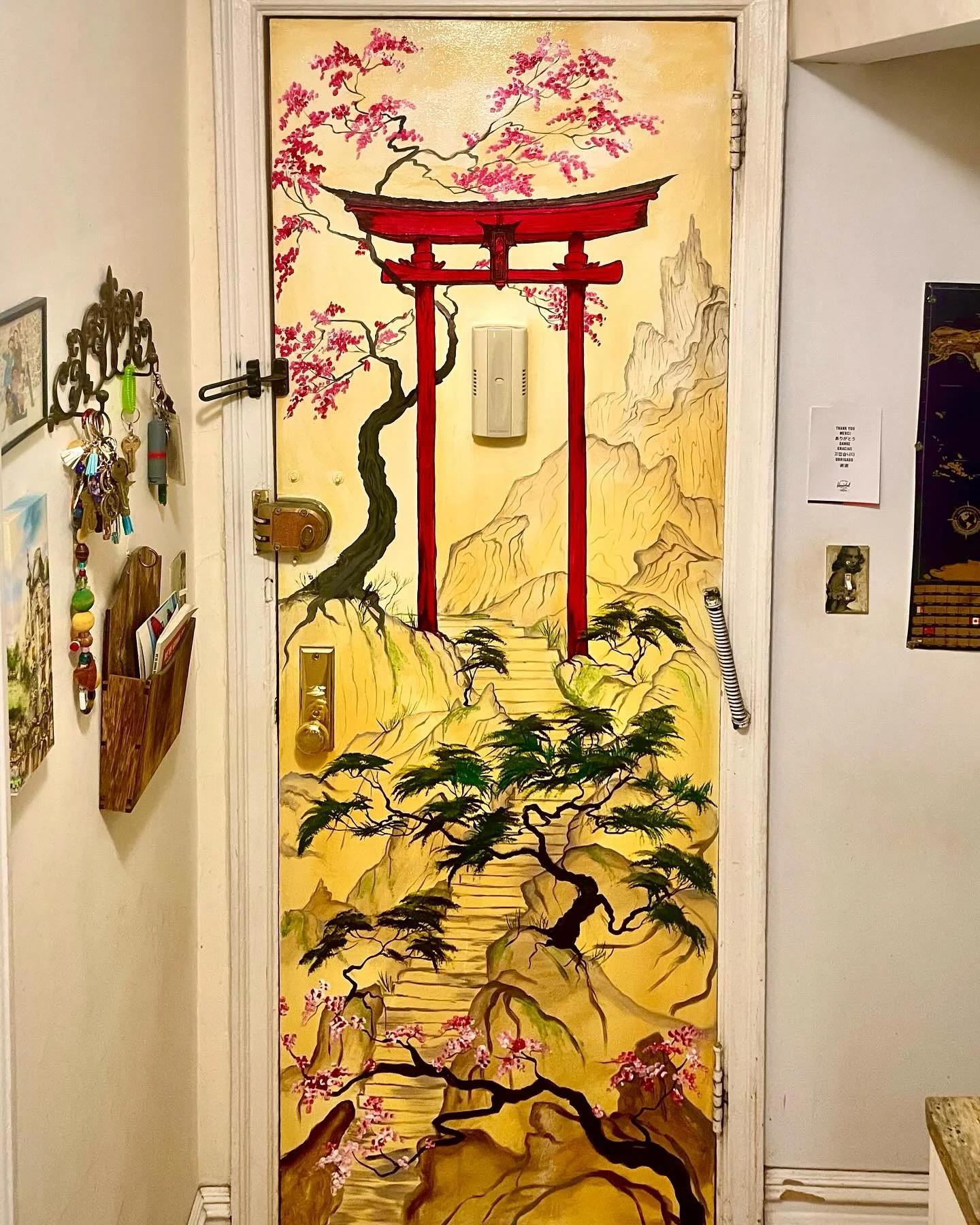 Had a great day doing this door mural of a Torii arch for a wonderful Broadway Actor! 🥰

Contact me for murals!
Drop a DM.