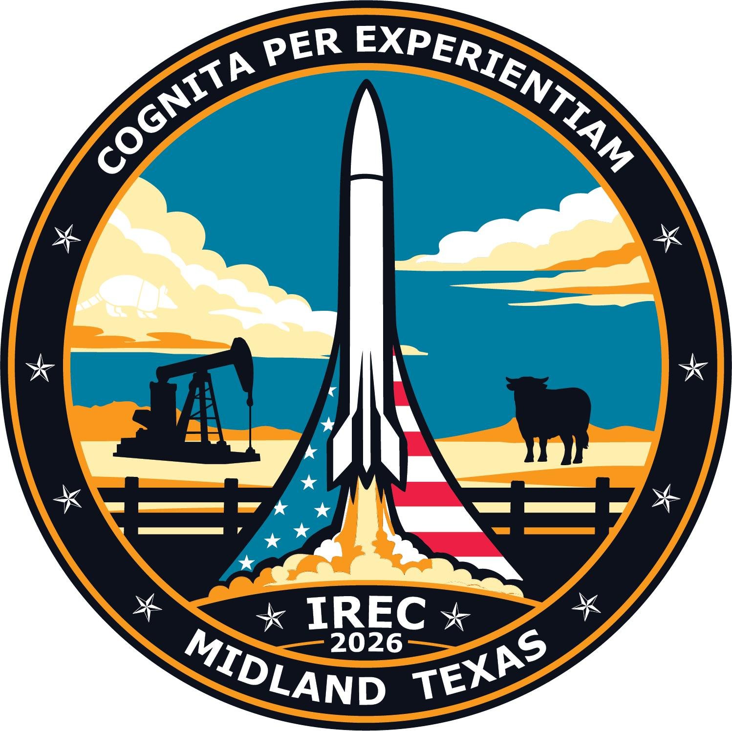 The 2026 IREC Mission Patch is brought to you by the University College London (Team 60) and is now available on our website under Documents and Forms.  https://www.esrarocket.org/documents-and-forms

#ESRA #IREC #2026IREC #2026irecmissionpatch