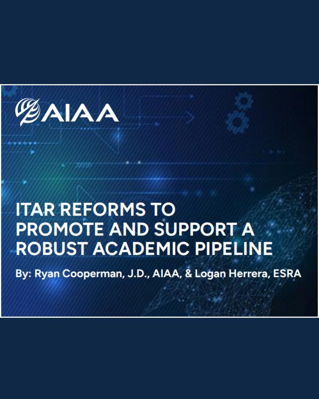 Explore how the International Traffic and Arms Regulations (ITAR) directly affects high powered student rocketry and the academic pipeline developing the next generation of aerospace engineers.

https://aerospaceamerica.aiaa.org/institute/new-aiaa-po
