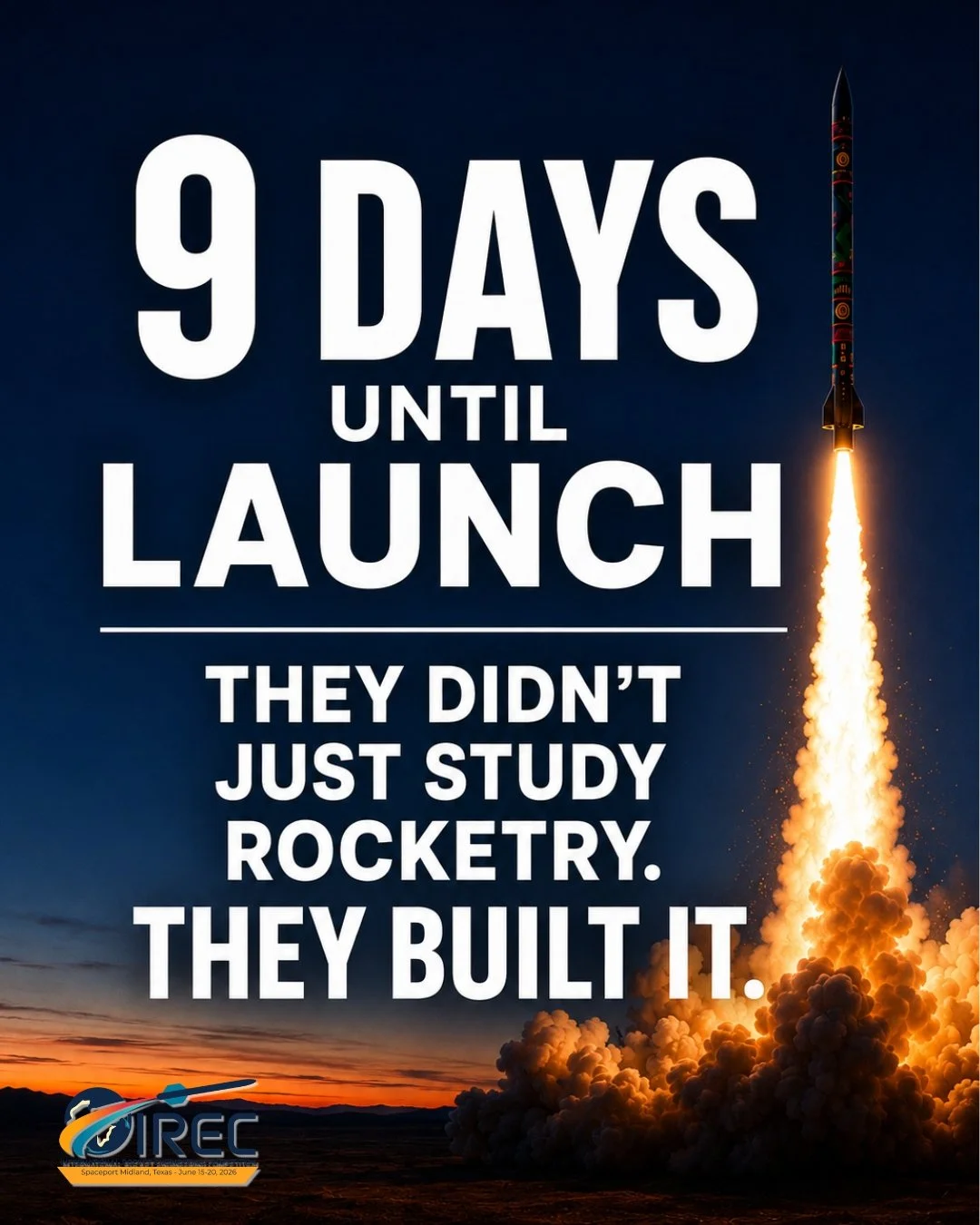 Every rocket at IREC started the same way...as a problem nobody had solved yet.
How do you design an airframe that survives 30,000 feet? How do you engineer a recovery system that actually works? How do you build a motor when off-the-shelf isn't an o