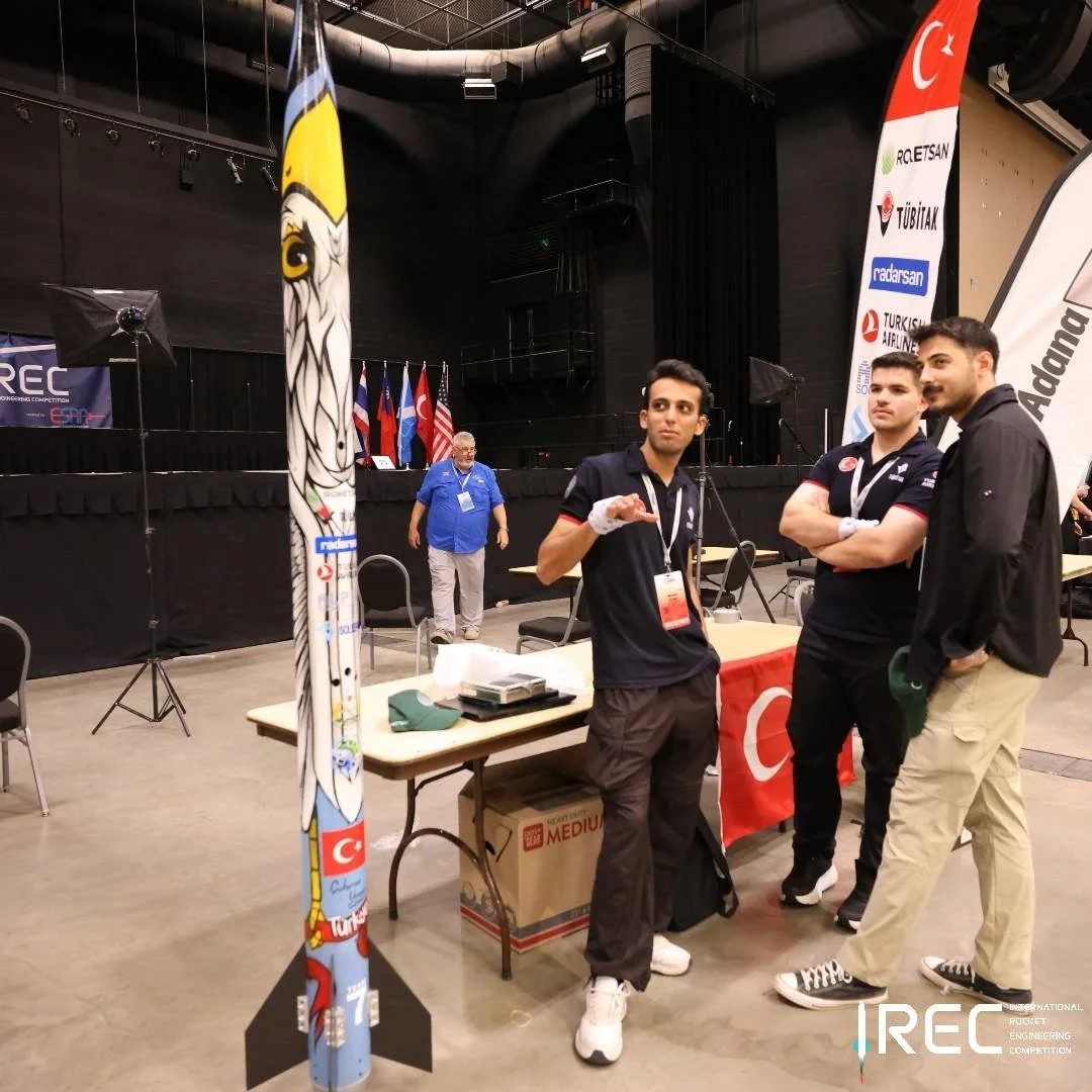 Pictured: Team 7 Cukurova University. While a successful launch is always a goal, we should take a few minutes and admire the artwork that makes each rocket stand out on the pad and in the sky.