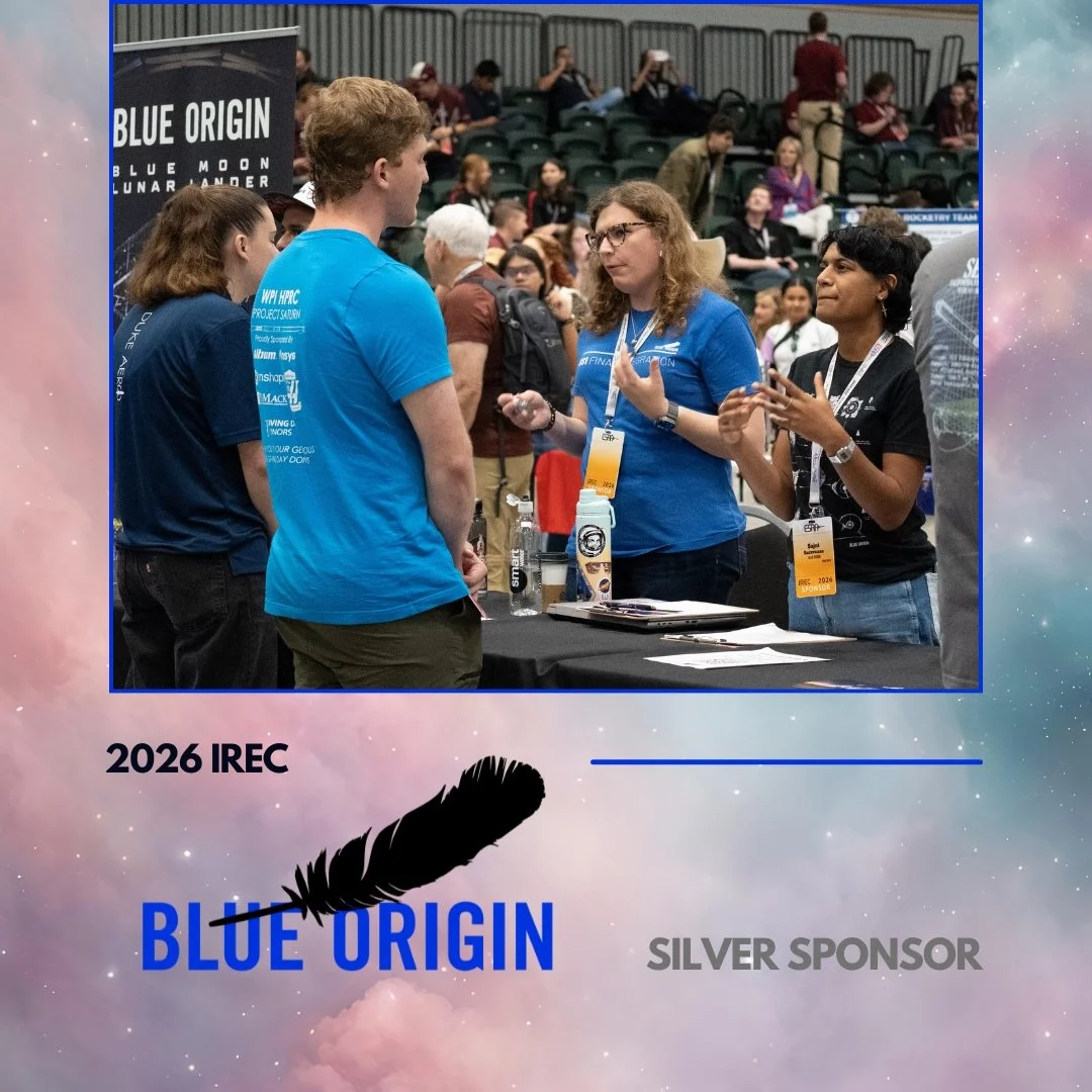 The Experimental Sounding Rocket Association is honored to have had the opportunity to once again welcome Blue Origin as a Silver Sponsor for the 2026 International Rocket Engineering Competition. By participating as an IREC sponsor, Blue Origin is h
