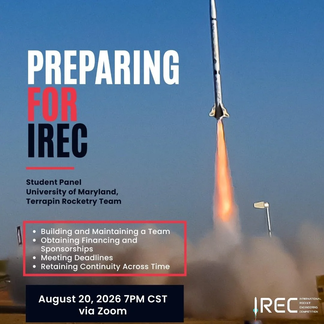 Is your team ready to compete in the 2027 International Rocket Engineering Competition (IREC)? Whether you're preparing for the first time or looking to level up with practical guidance, join ESRA on August 20, 2026 at 7PM CST with the University of 