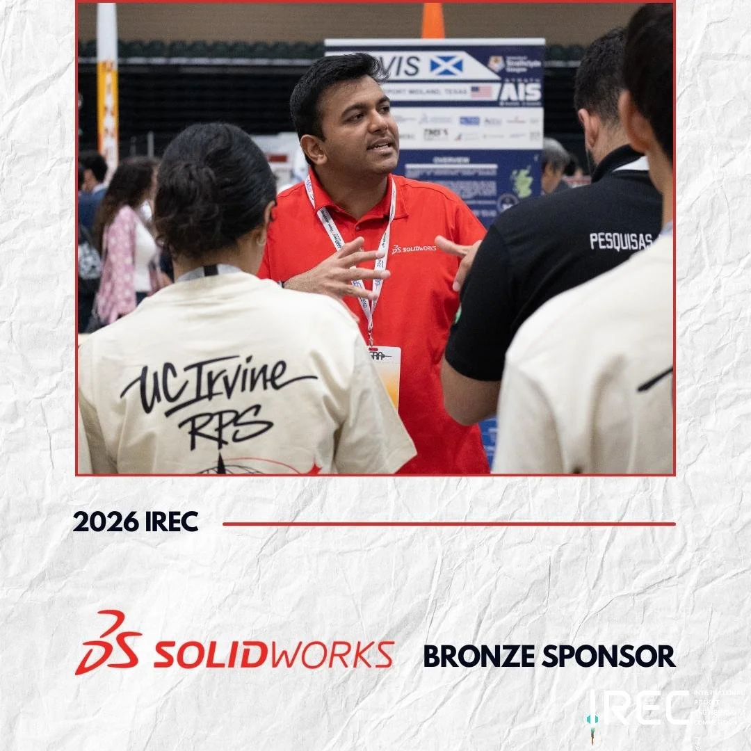 ESRA extends sincere thanks to 3DSOLIDWORKS for their 2026 International Rocket Engineering Competition Bronze Sponsorship. As a STEM, education-focused, non-profit organization, ESRA wishes to celebrate how SOLIDWORKS and 3DEXPERIENCE tools help stu