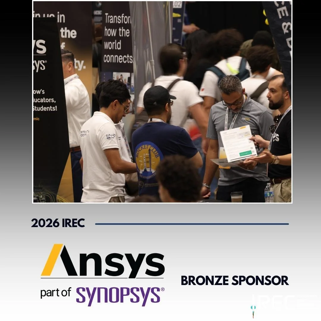 ESRA extends sincere thanks to Ansys, part of Synopsys, for their 2026 International Rocket Engineering Competition Bronze Sponsorship. For more than 50 years, Ansys engineering simulation software has helped innovators push boundaries with the predi