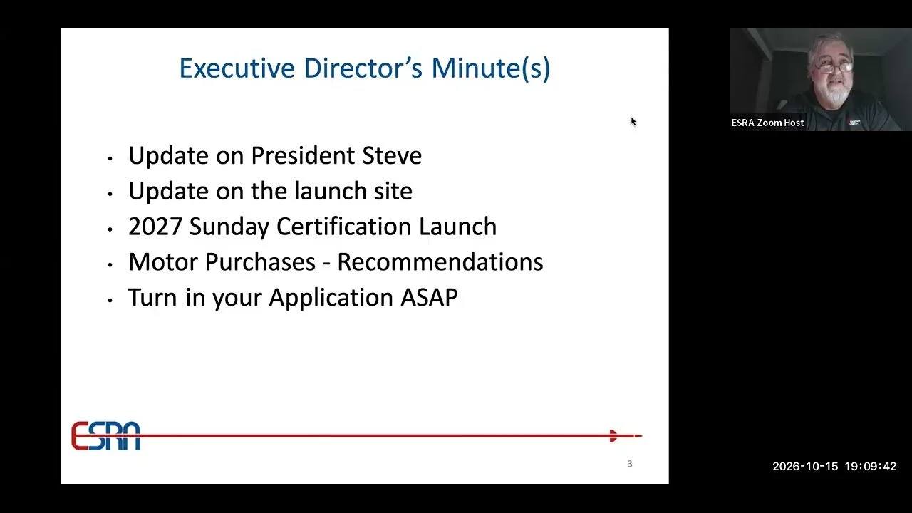Less than 24 hours left until the 2027 IREC Application closes. Be sure to check out the latest ESRA Town Hall (October 2026) to be sure that you cross all of your "t"s and dot all of your "i"s.
https://shha.re/e0ZWH
