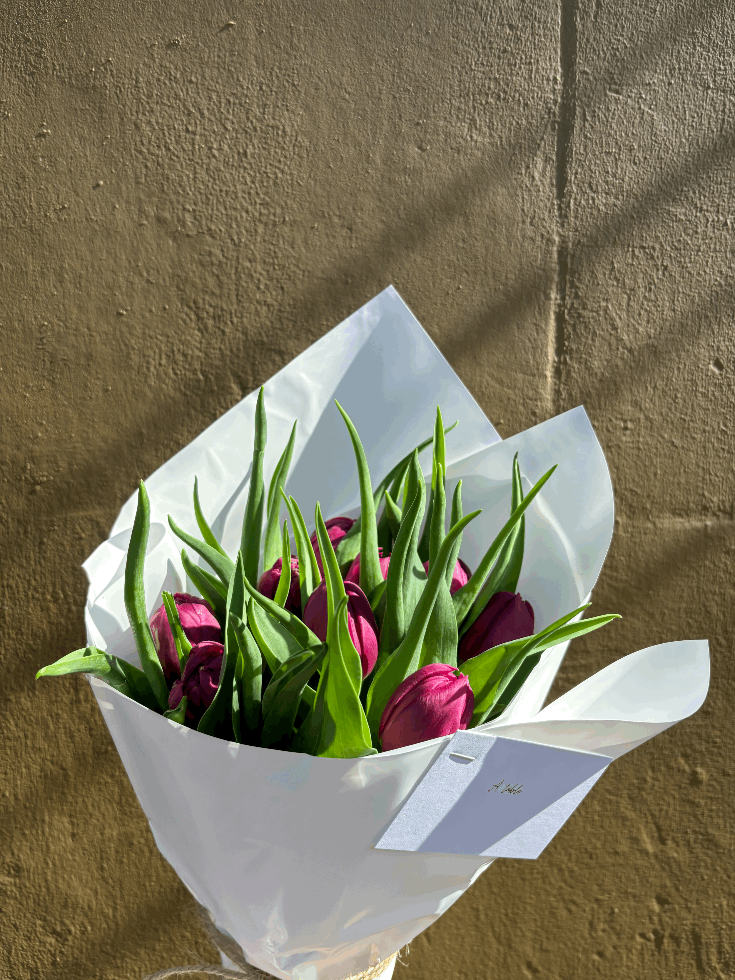 Double Tulip Medium Bunch - purple