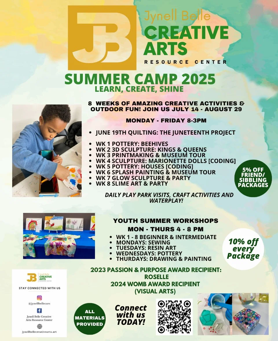 4 Weeks Jynell Belle Creative Arts Resource Center Summer Camp Experience!
