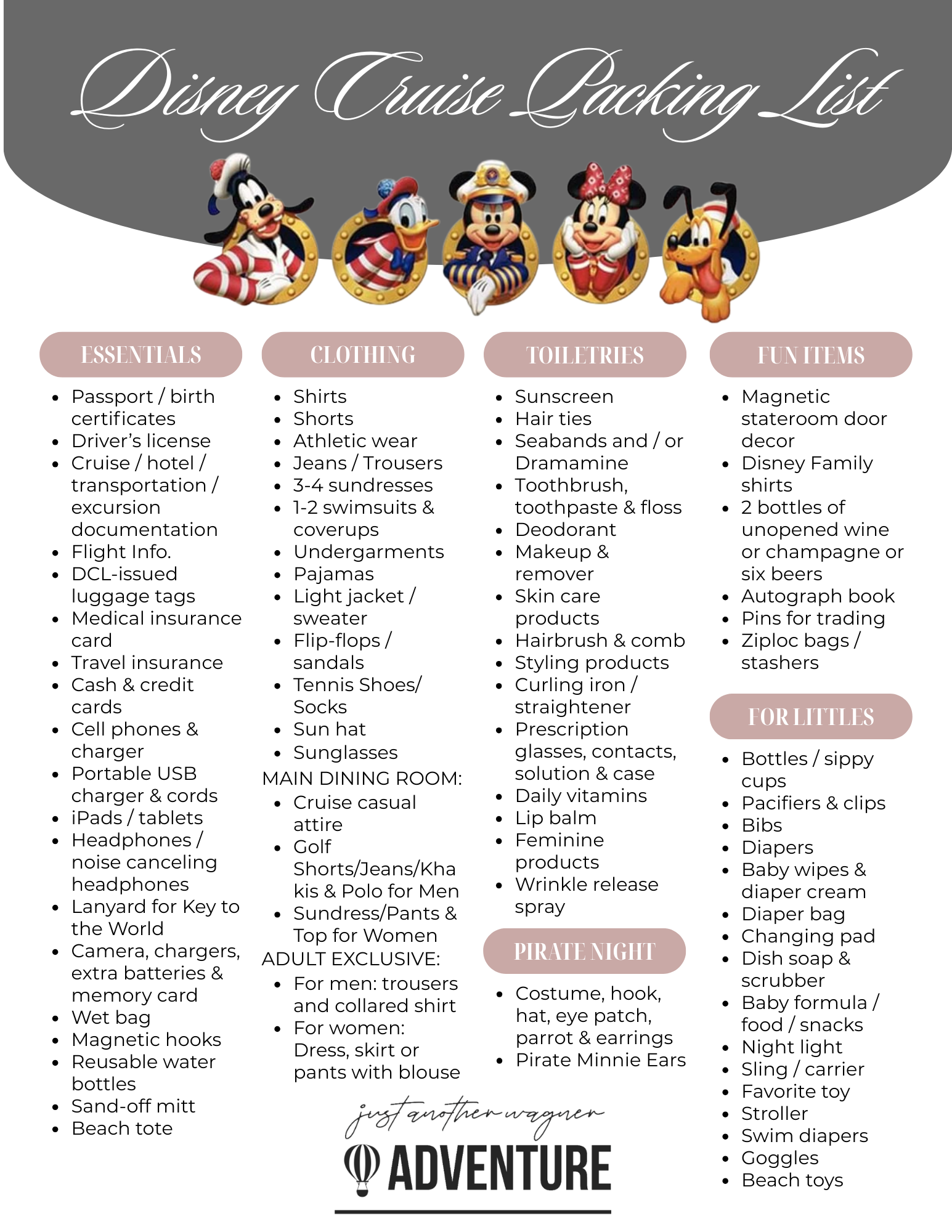 Mouse-Approved Disney Cruise Packing Guide