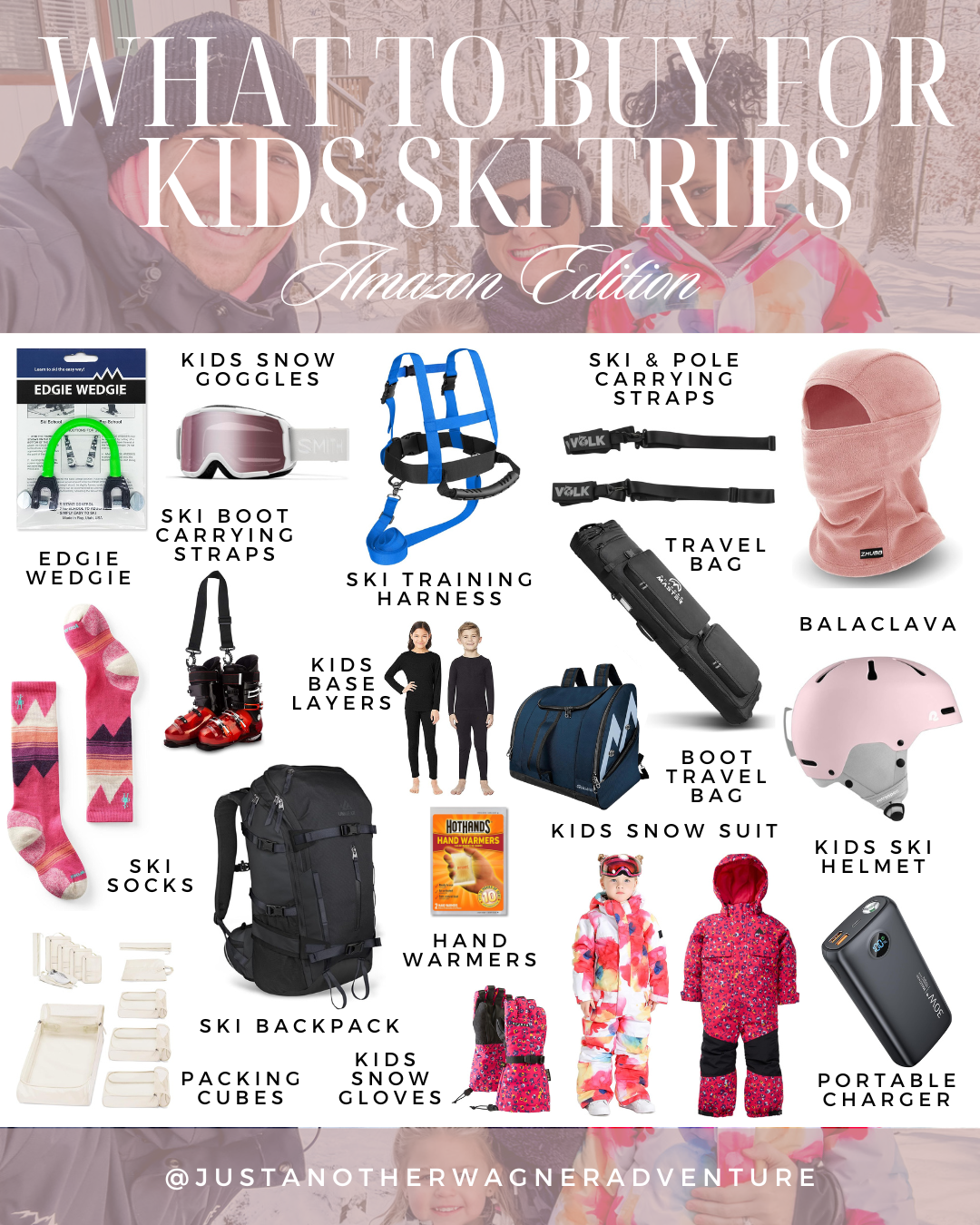 “Kids Ski Gear Essentials” Amazon Packing List