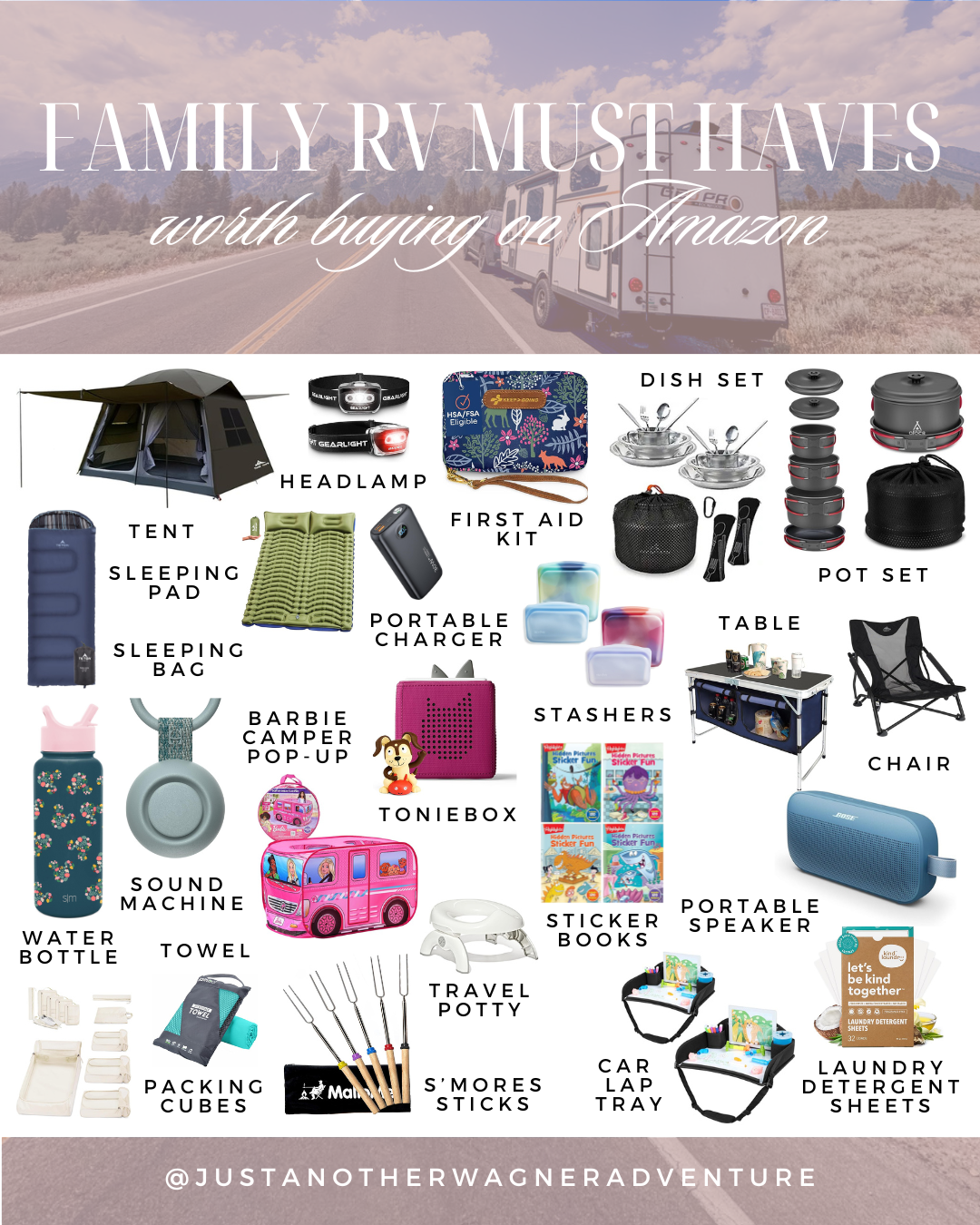 “Road & Camp Essentials” Amazon Packing List