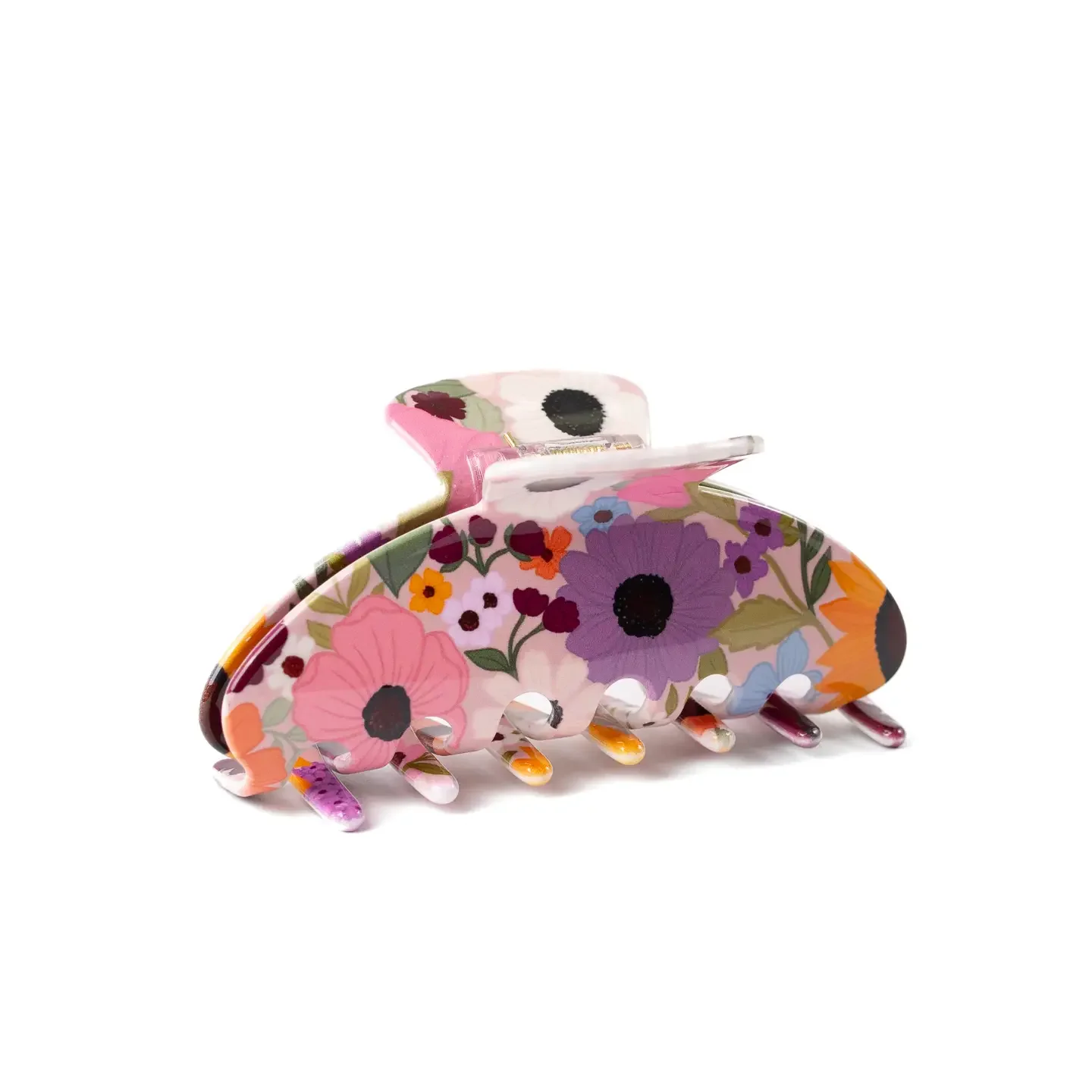 Rainbow Garden Claw Clip