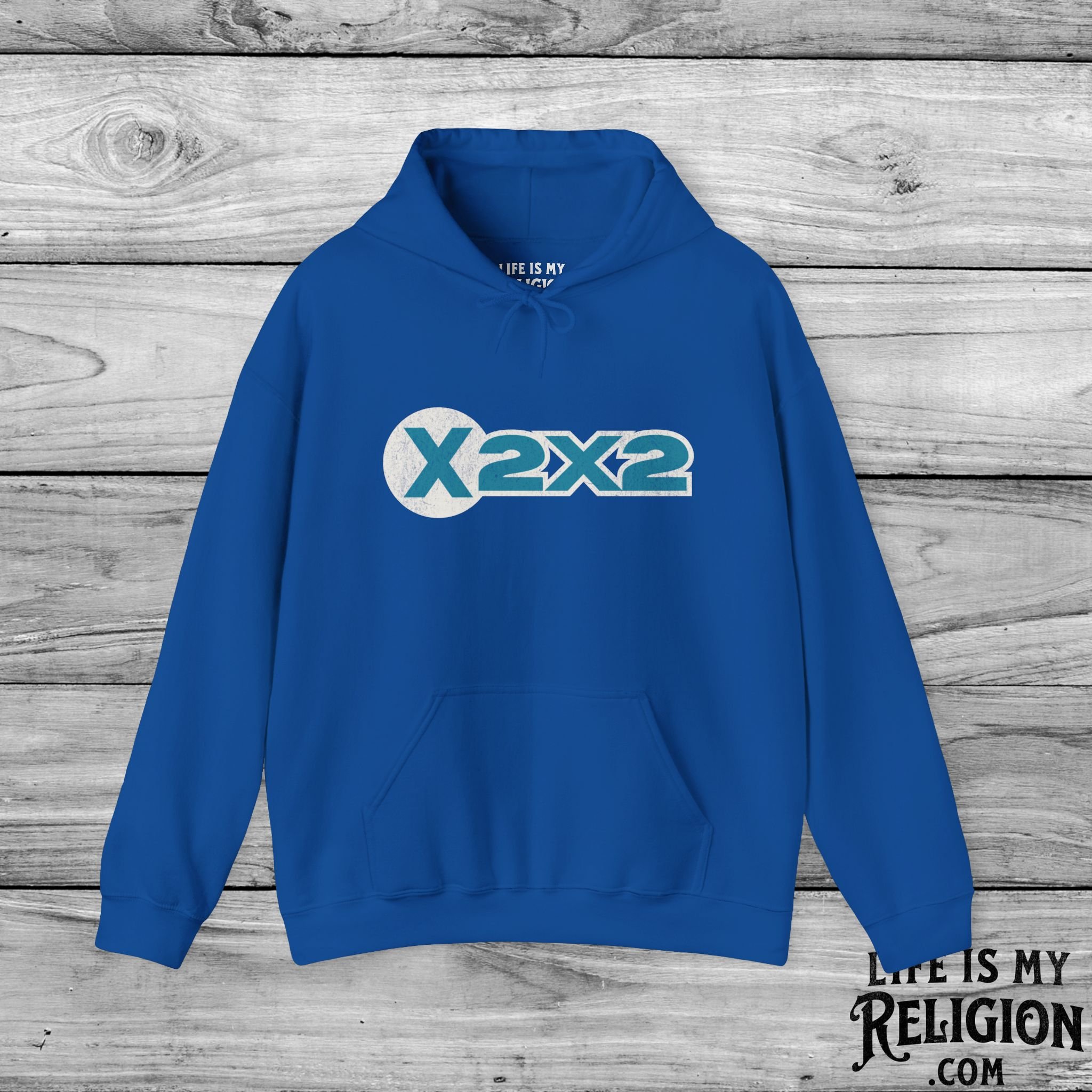 X2X2 (Blue Logo Design) - Hoodie