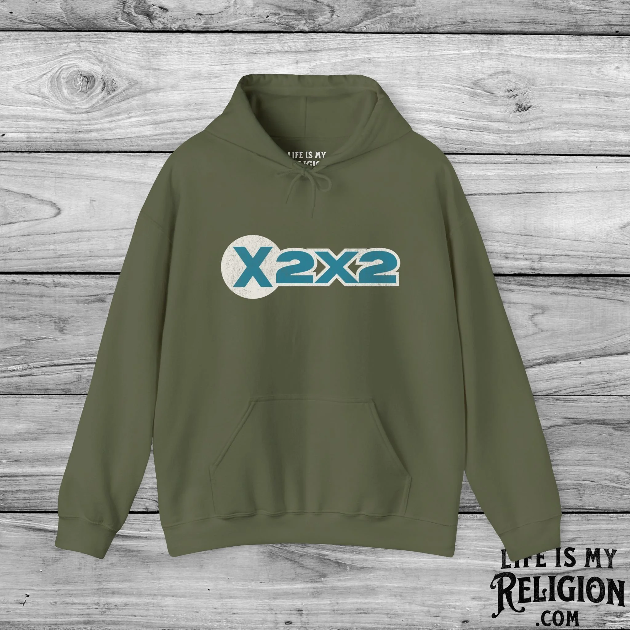 X2X2 (Blue Logo Design) - Hoodie