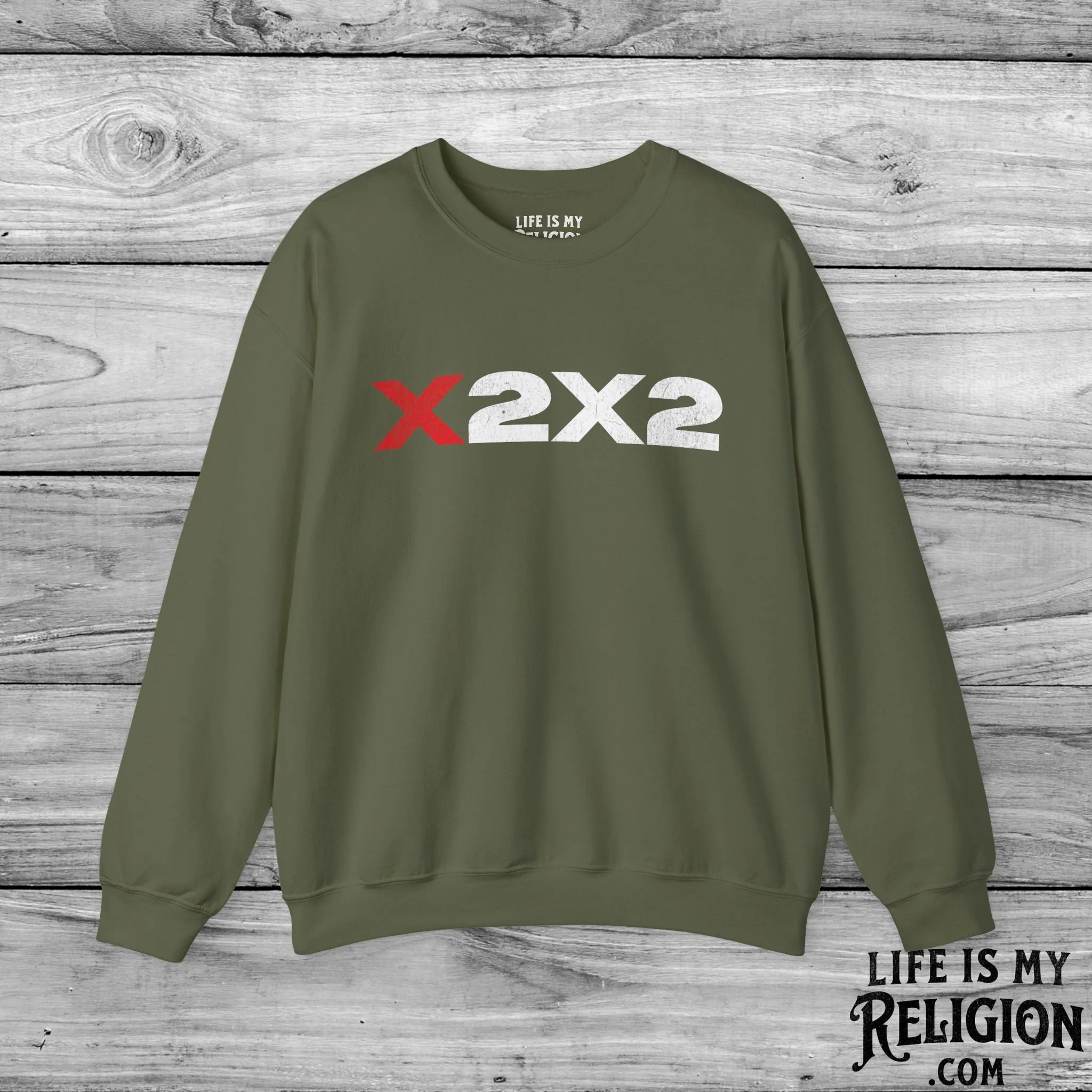 X2X2 (Red X Design) - Crewneck Sweatshirt