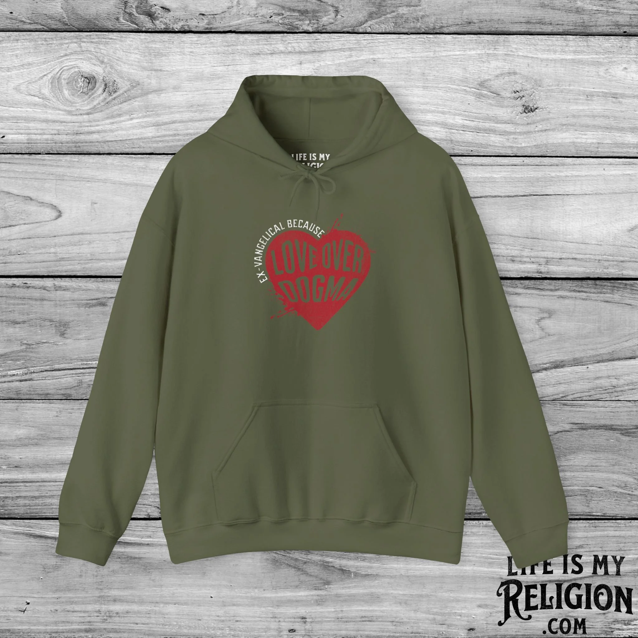 Ex-Vangelical Because Love Over Dogma - Hoodie