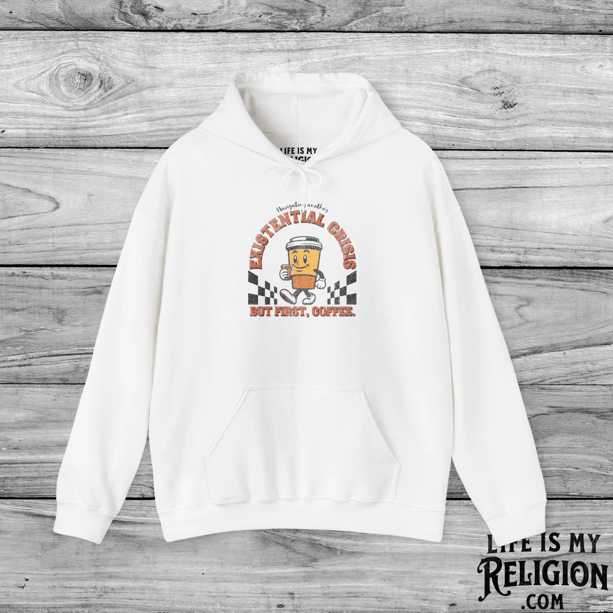 Navigating Another Existential Crisis, But First, Coffee - Hoodie